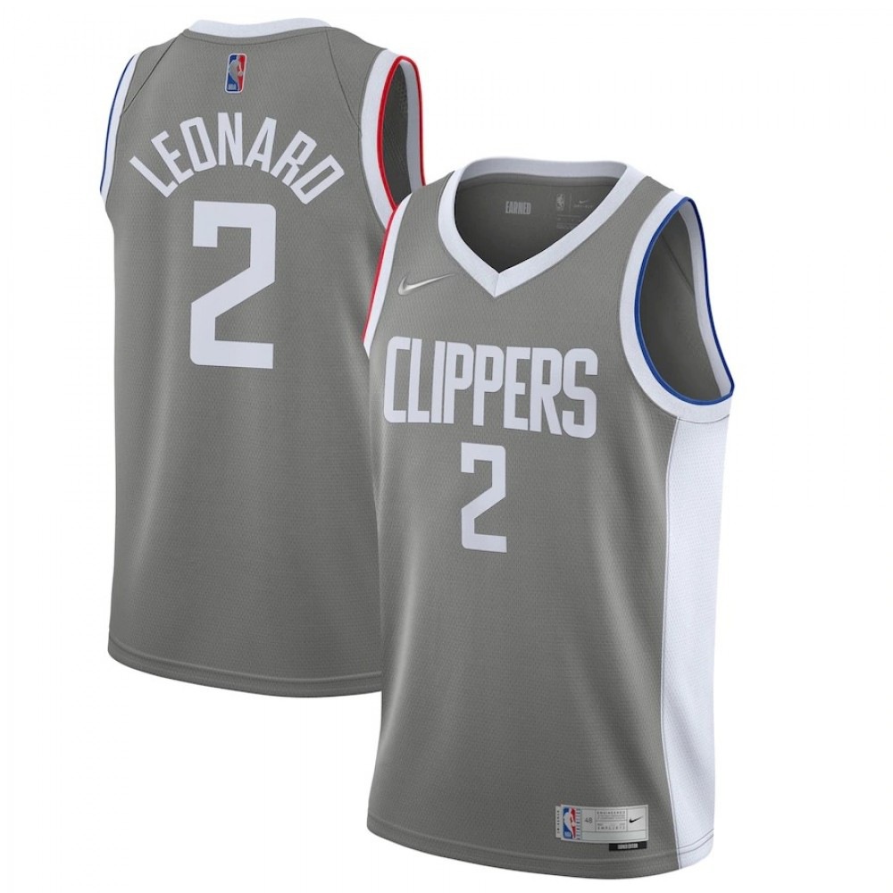 Men's LA Clippers 2020/21 Gray Player Jersey