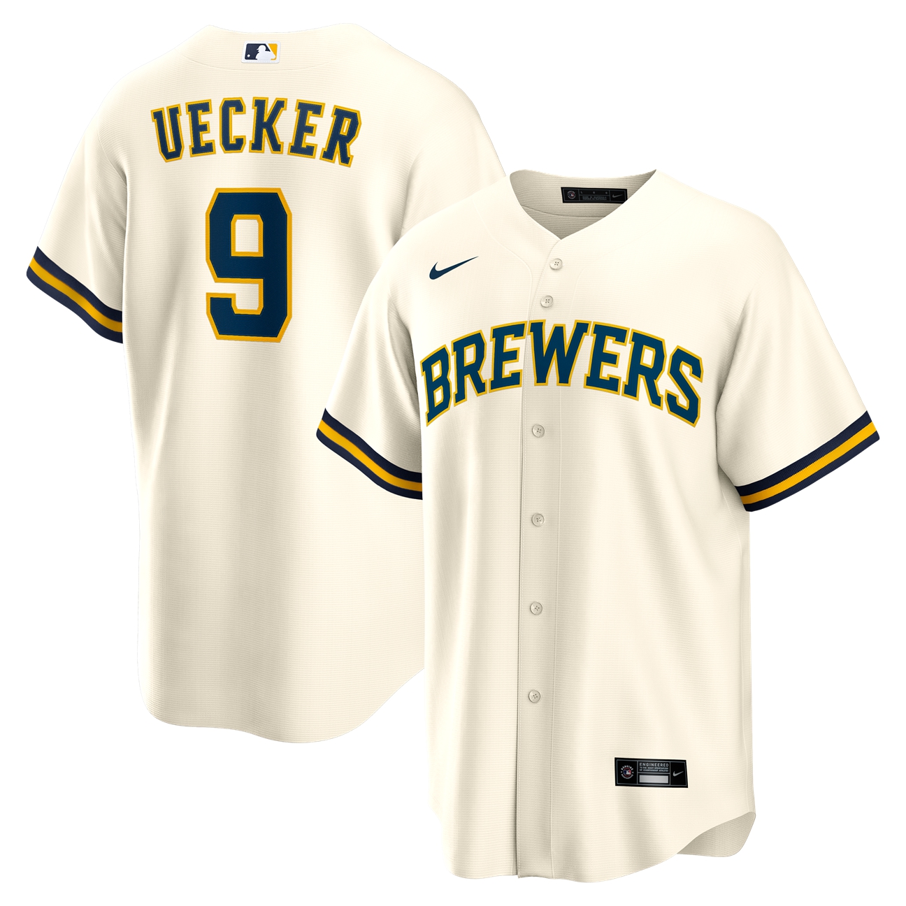 Kids' Milwaukee Brewers Cream Player Jersey