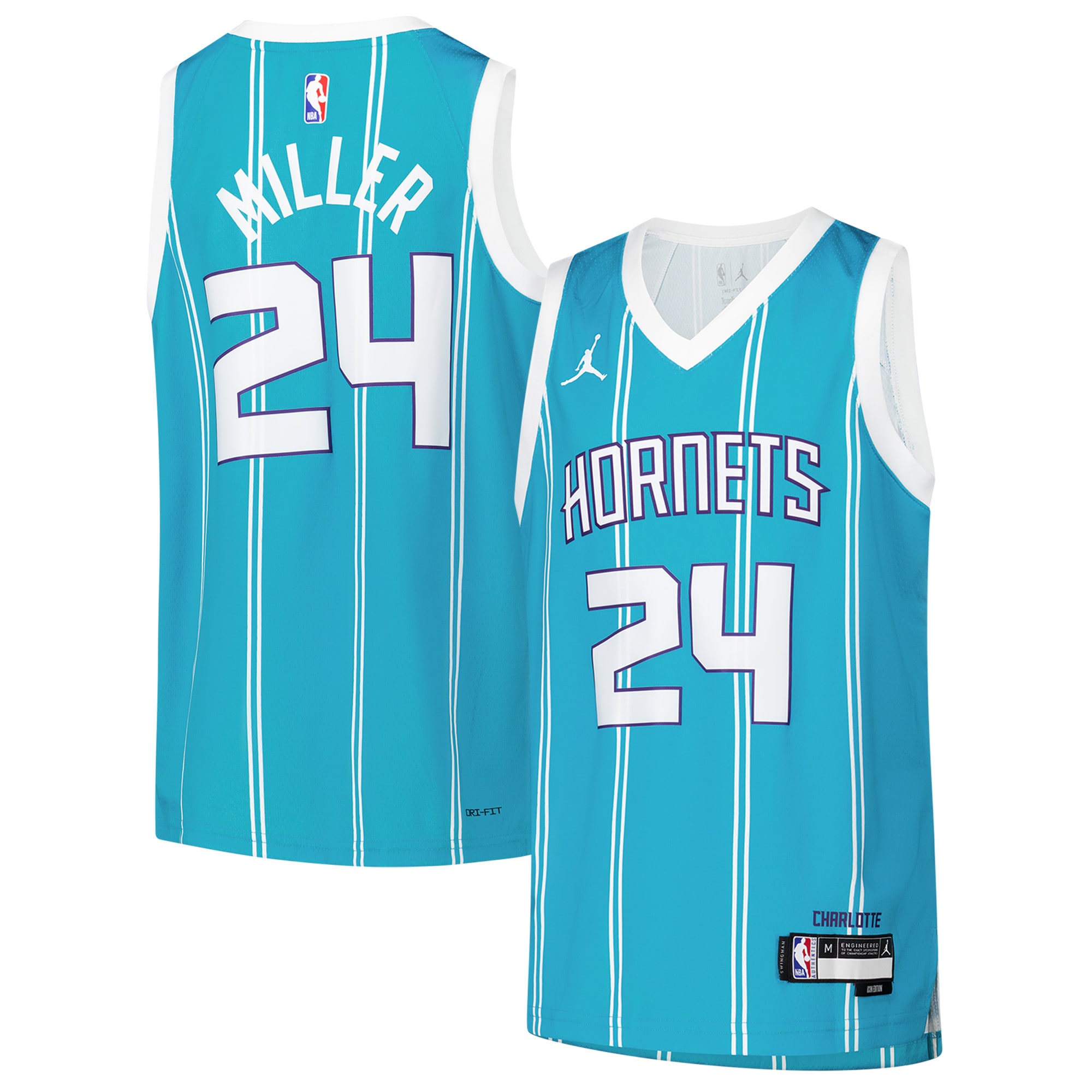 Men's Charlotte Hornets Teal Icon Swingman Jersey