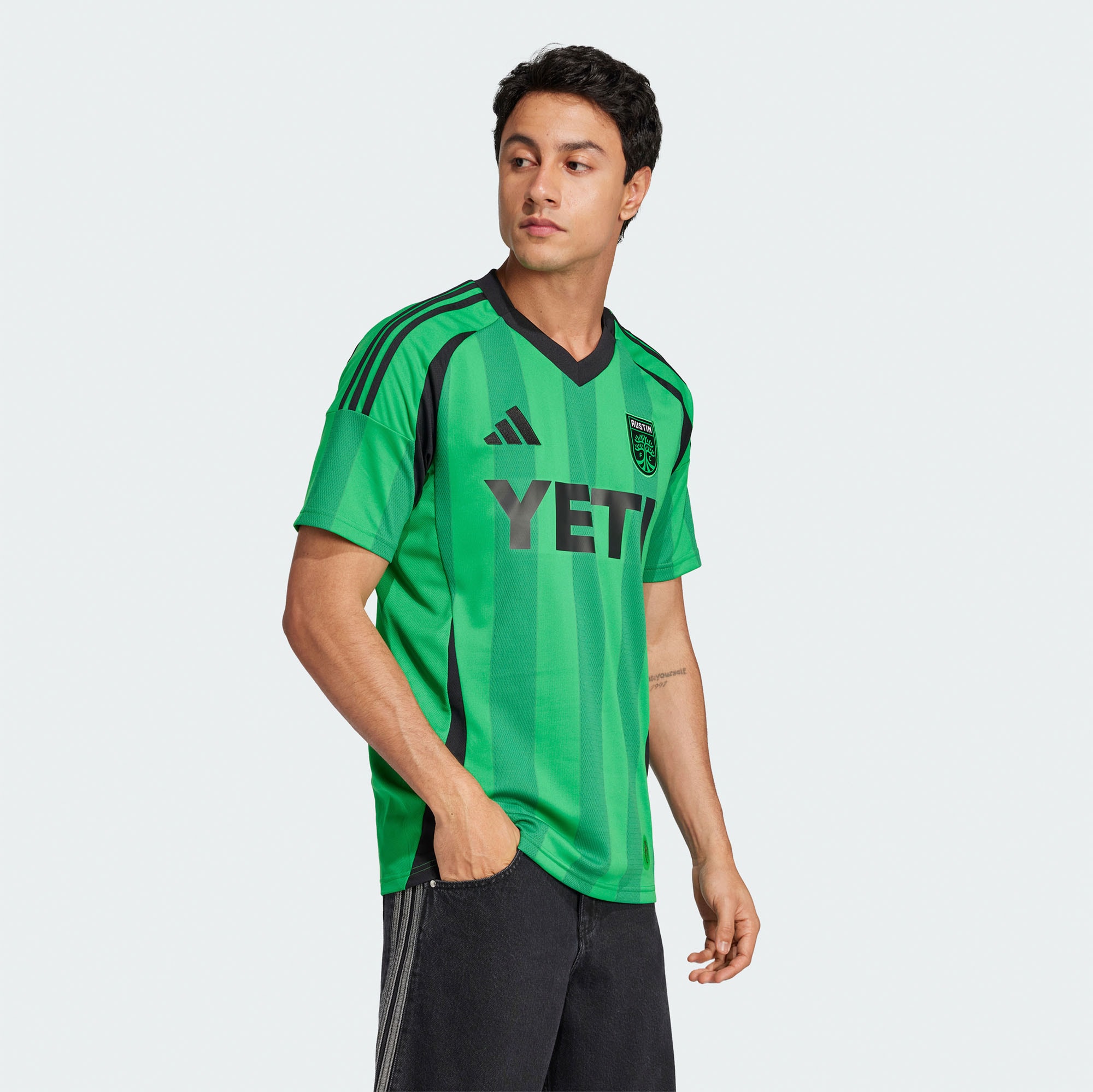 Kids' Austin FC 2025 Green Replica Kit