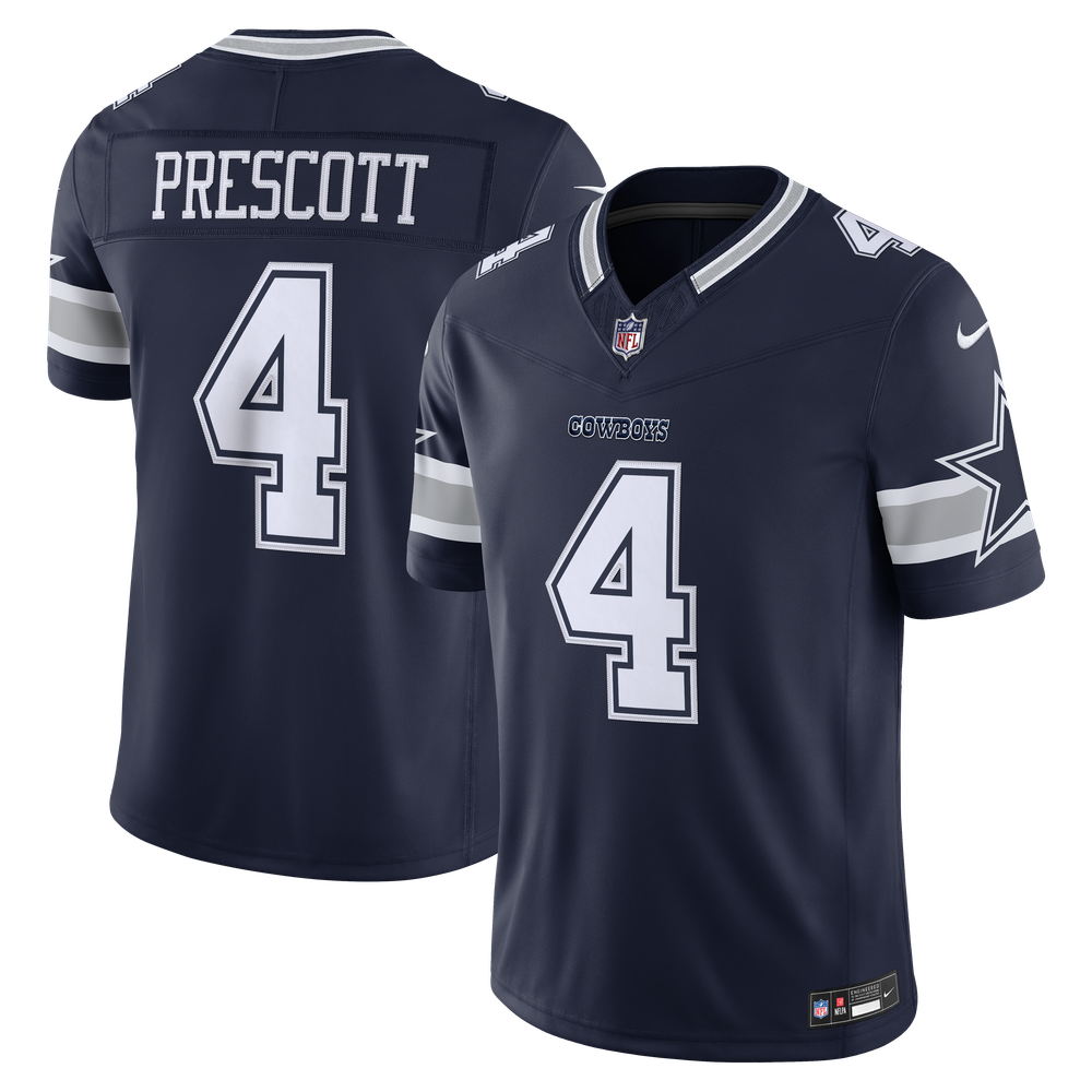 Kids' Dallas Cowboys Navy Stitched Limited Jersey