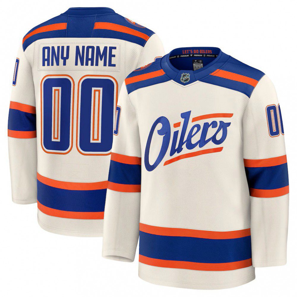 Kids' Edmonton Oilers Cream Alternate Jersey