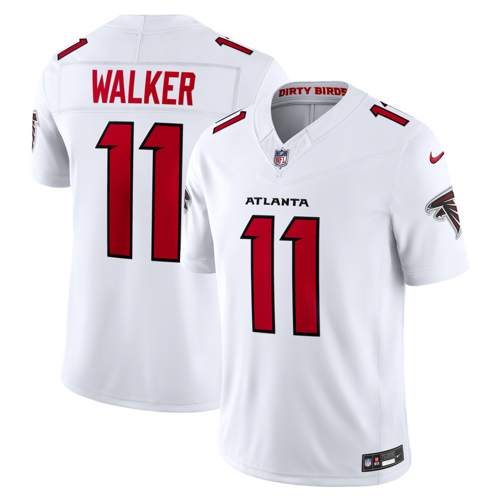 Men's Atlanta Falcons White Stitched Limited Jersey