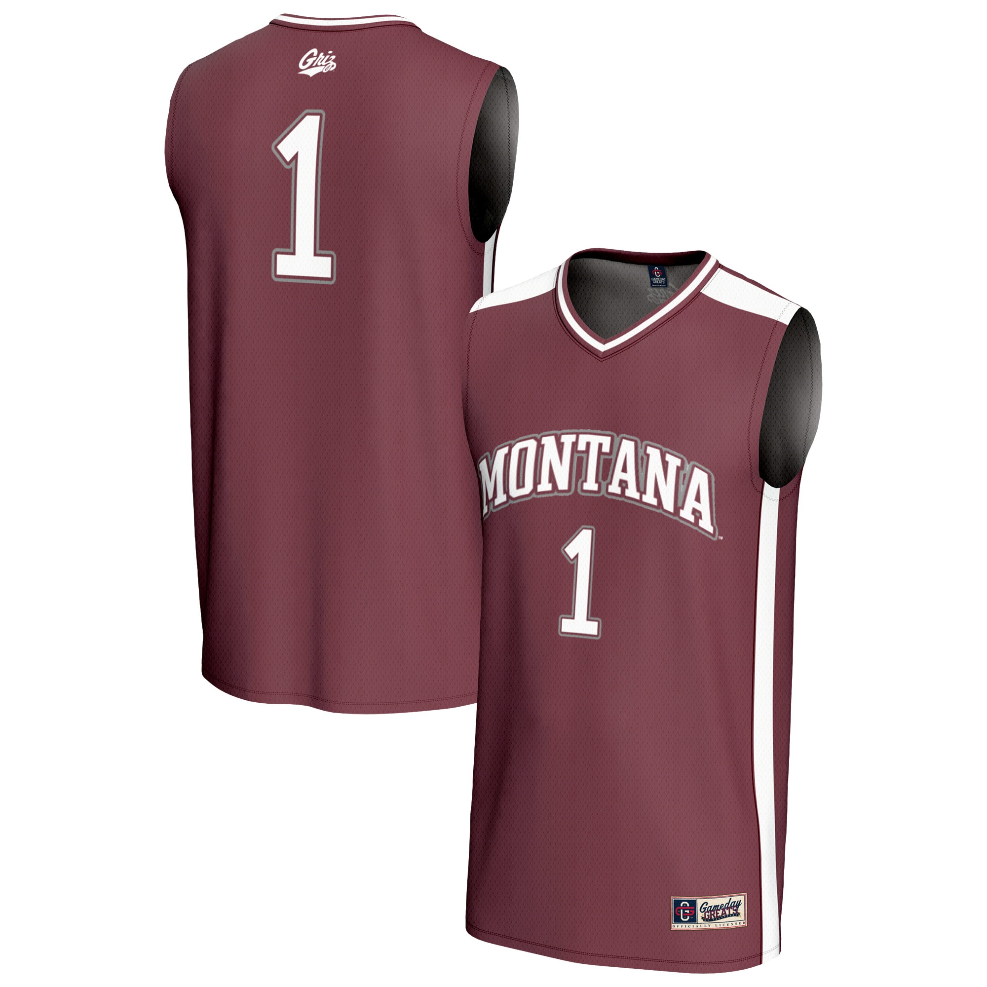 Kids' Montana Grizzlies Maroon Fashion Jersey