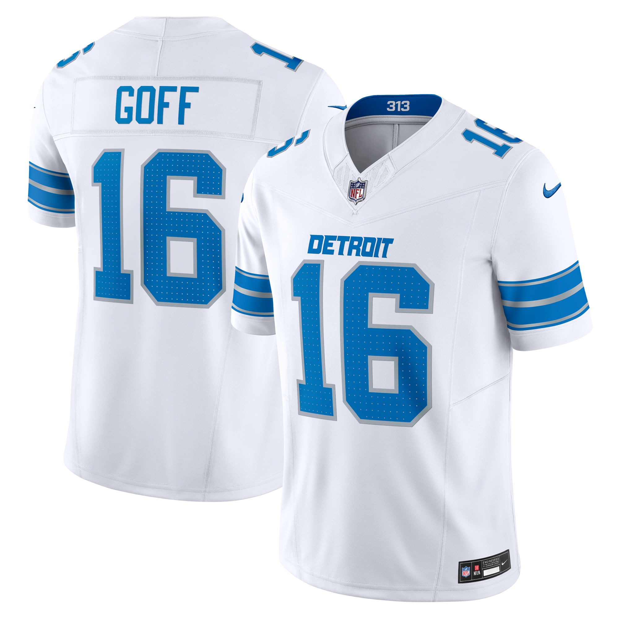 Women's Detroit Lions White Limited Jersey