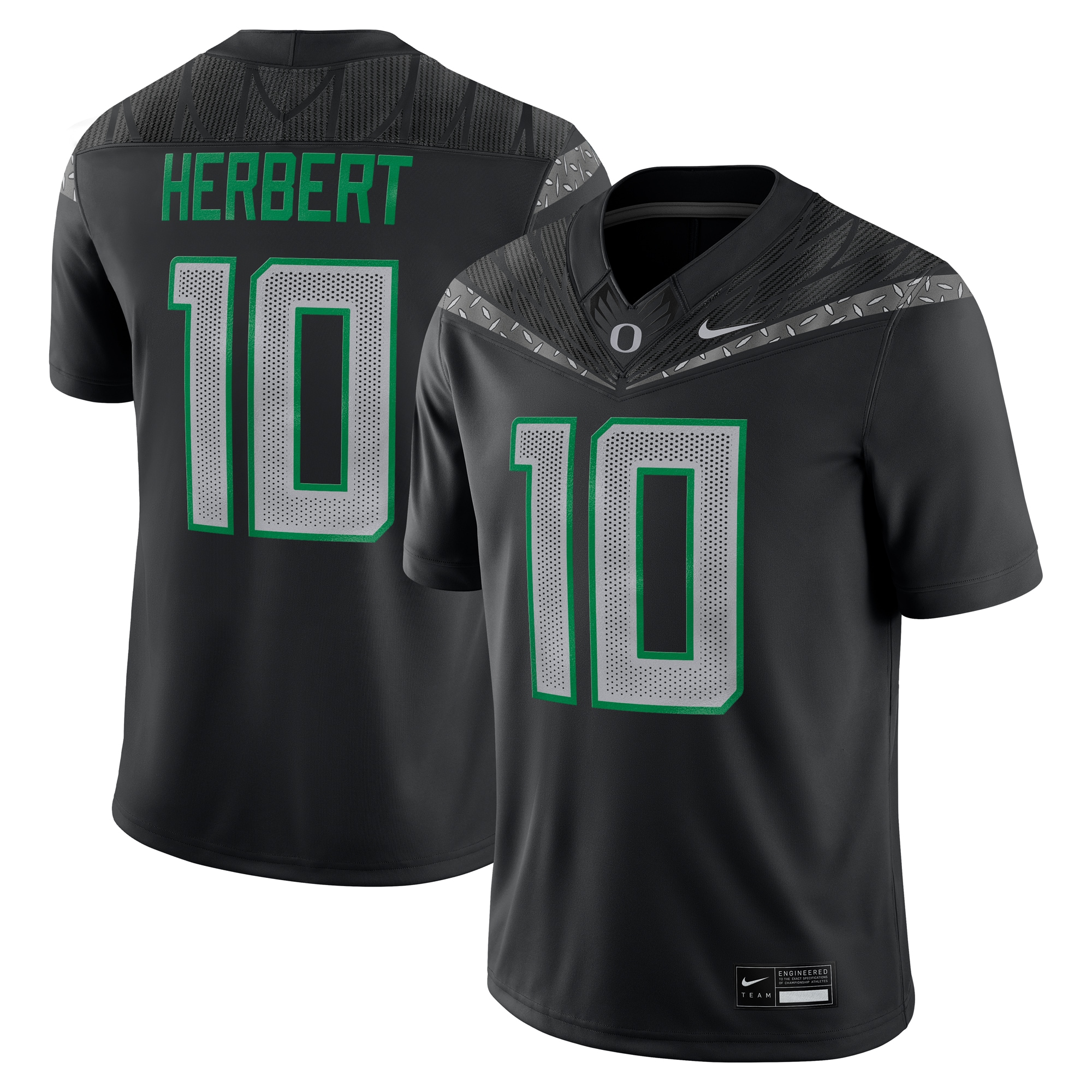 Men's Oregon Ducks Black Game Jersey