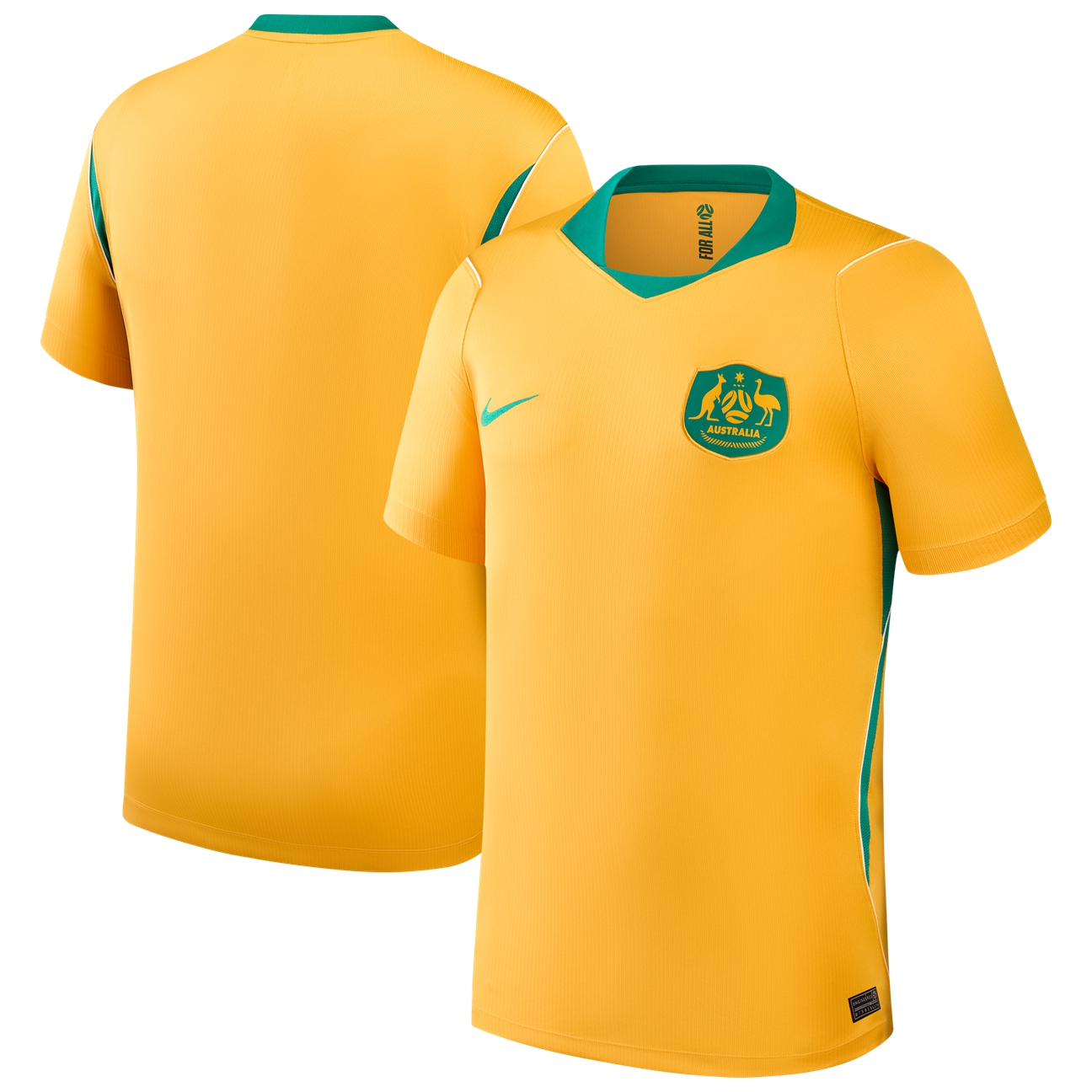 Men's Australia 2026 Yellow Replica Jersey