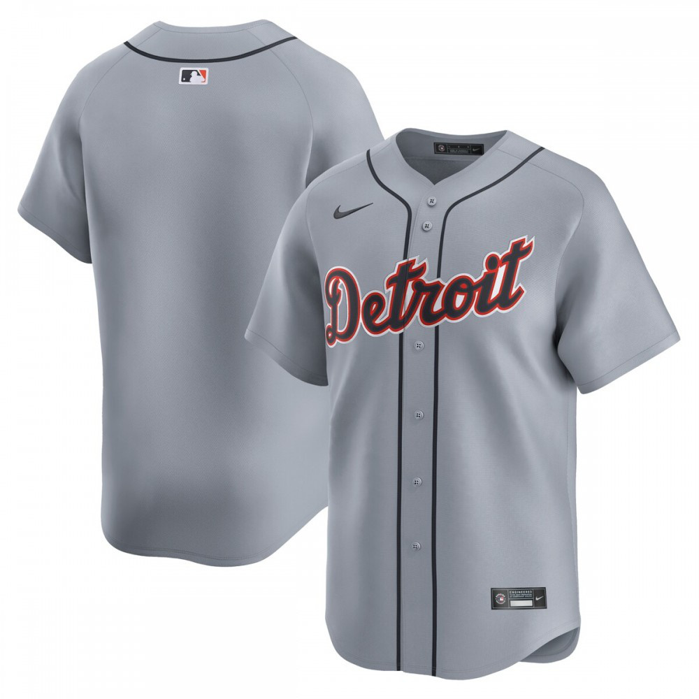 Men's Detroit Tigers Gray Limited Jersey
