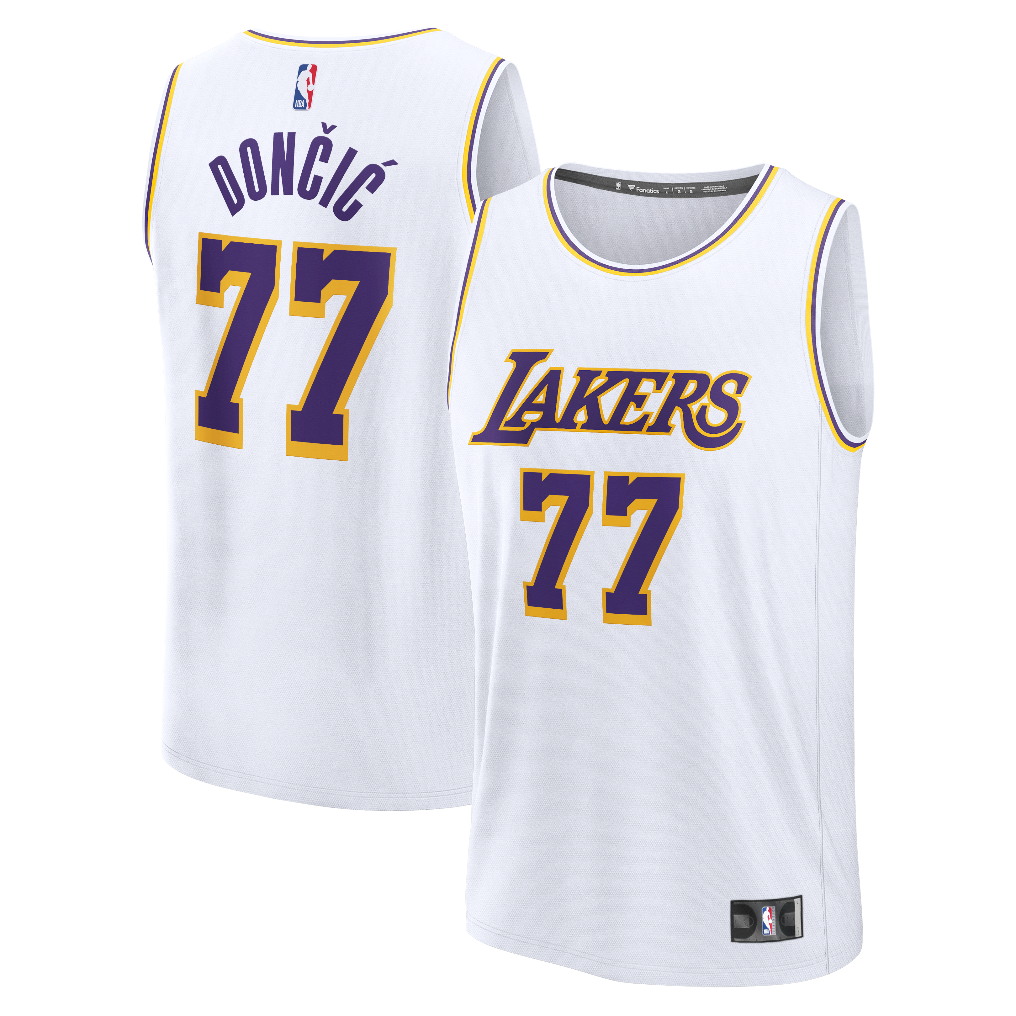 Men's Los Angeles Lakers White Replica Jersey