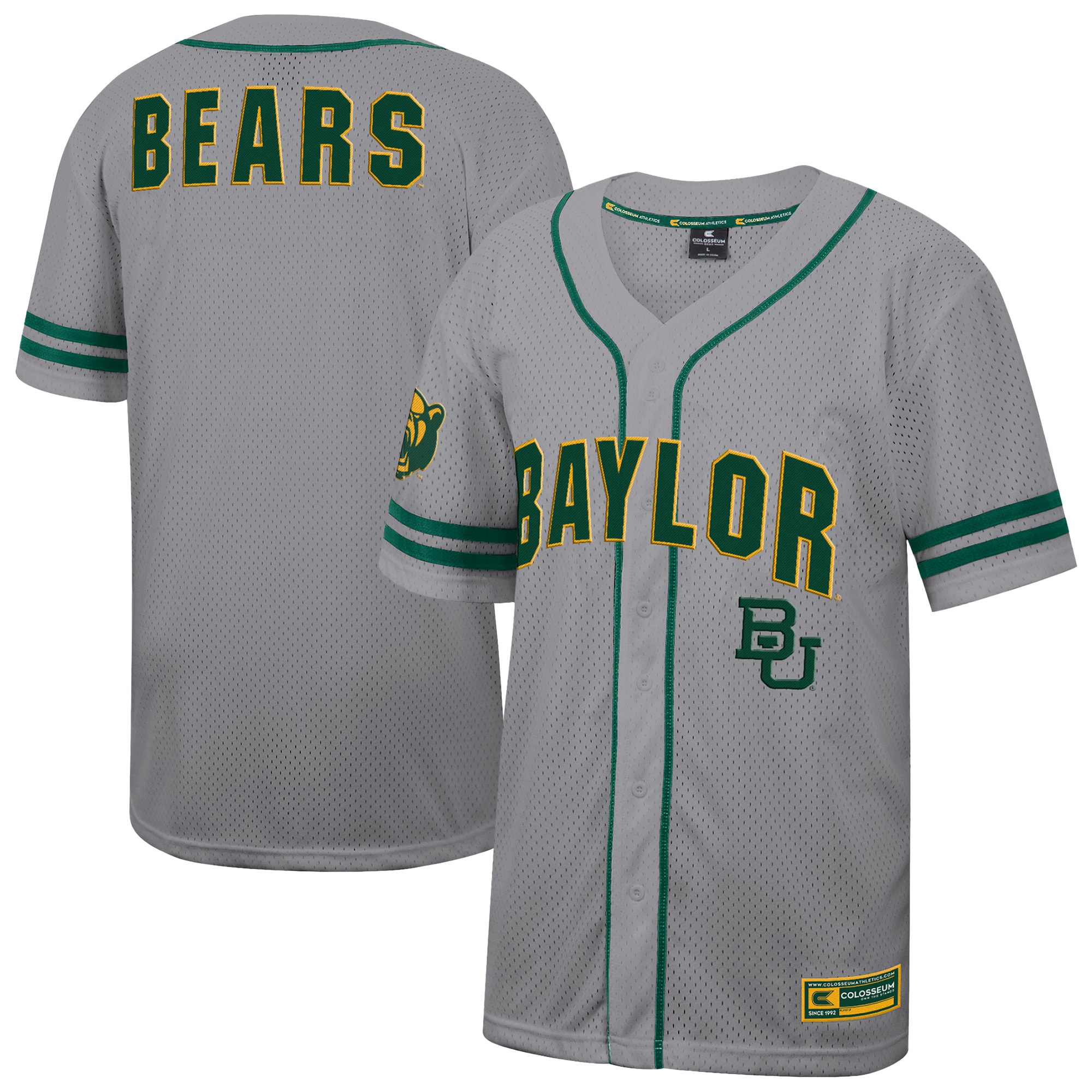 Men's Baylor Bears Gray Jersey