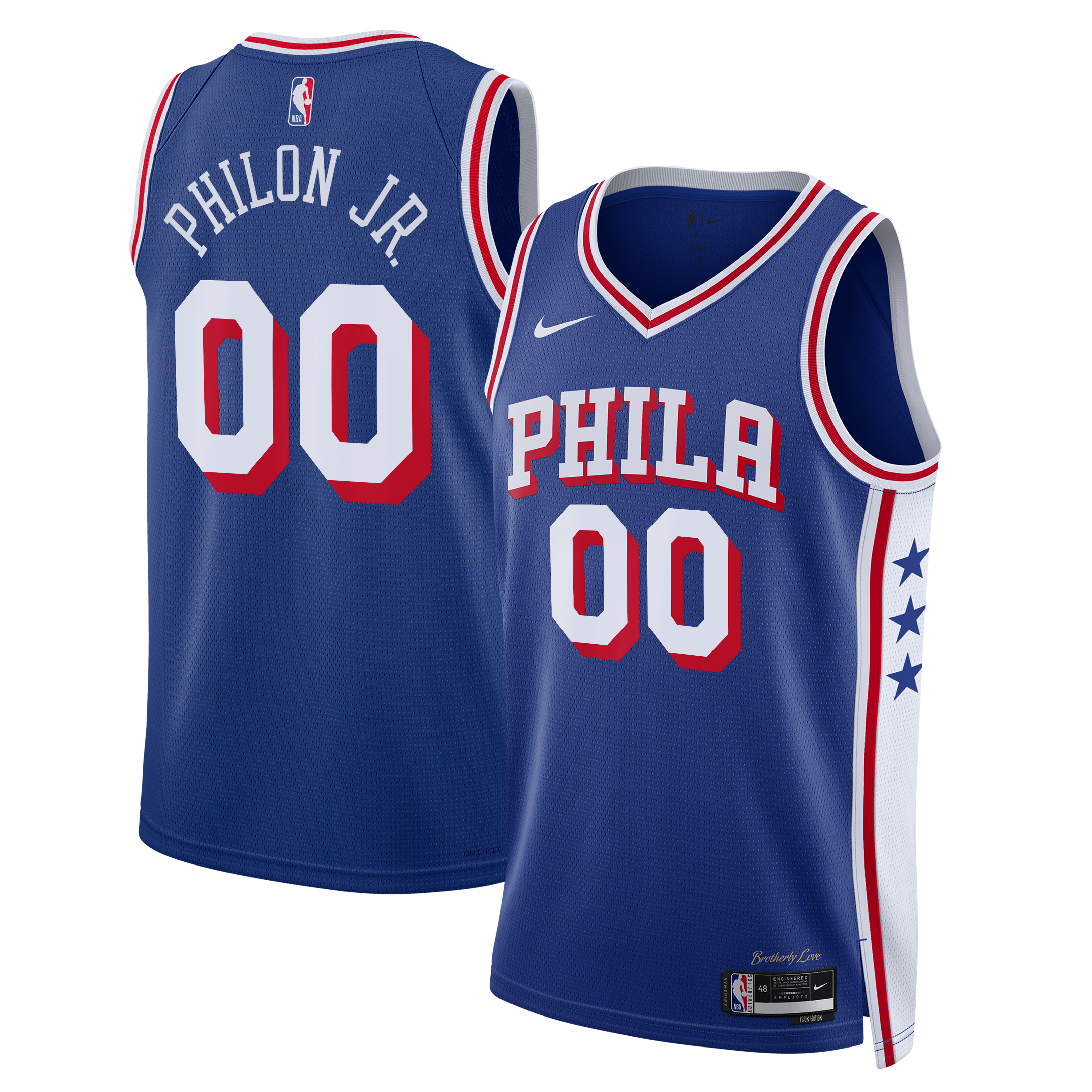 Women's Philadelphia 76ers Royal Icon Swingman Jersey