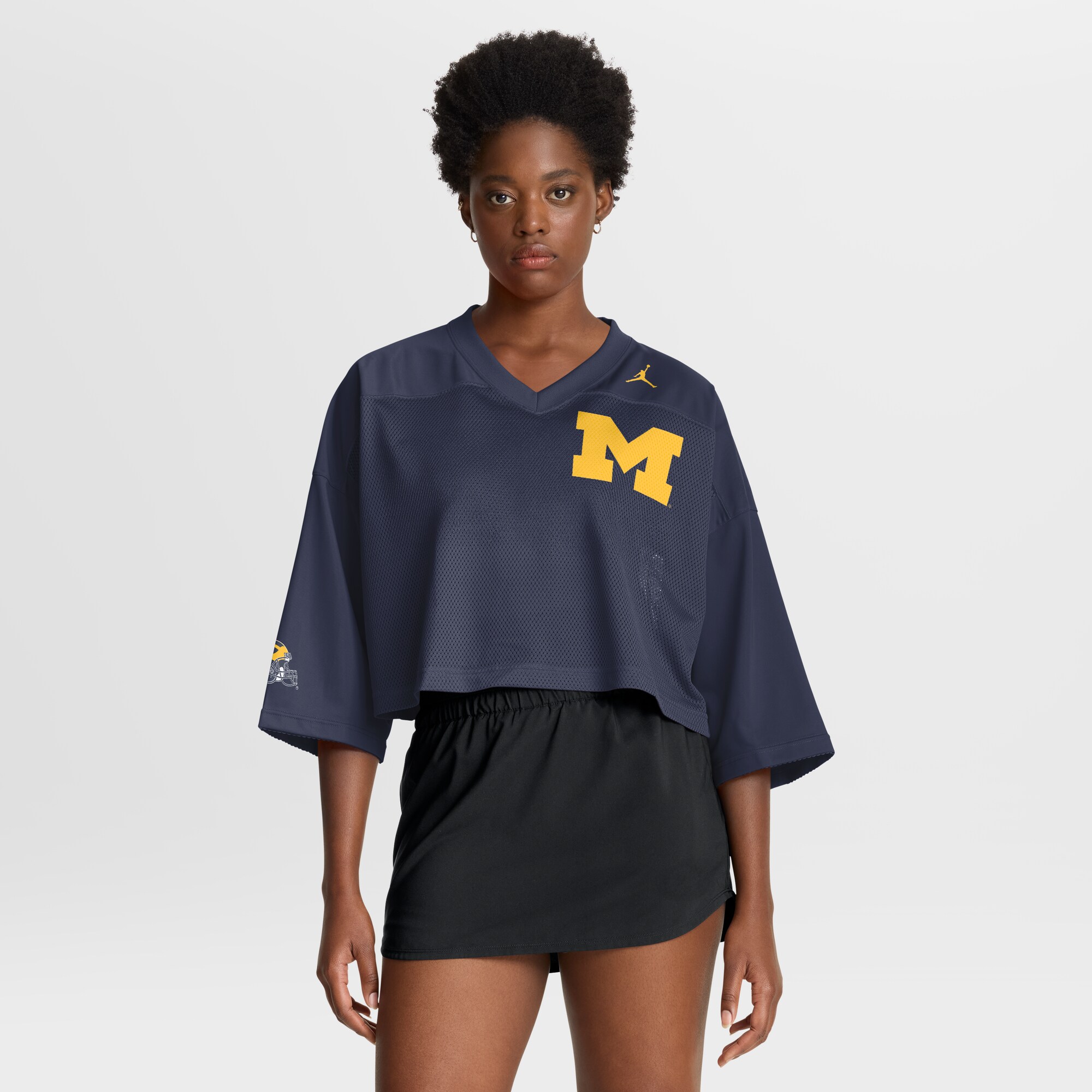 Women's Michigan Wolverines Navy Fashion Jersey