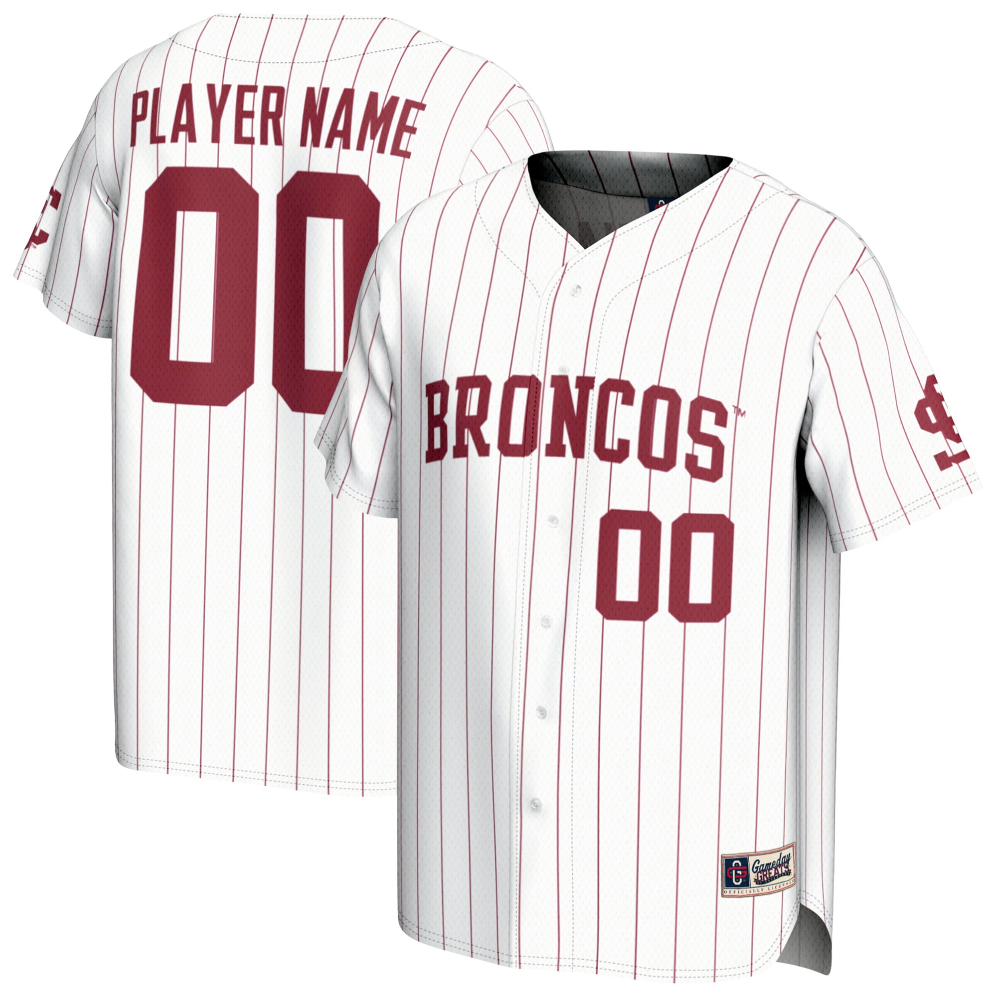 Women's Santa Clara Broncos White Player Jersey