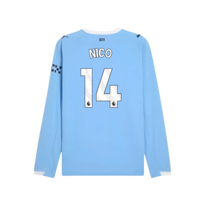 Men's Man City 2025/26 City Long Sleeve Jersey
