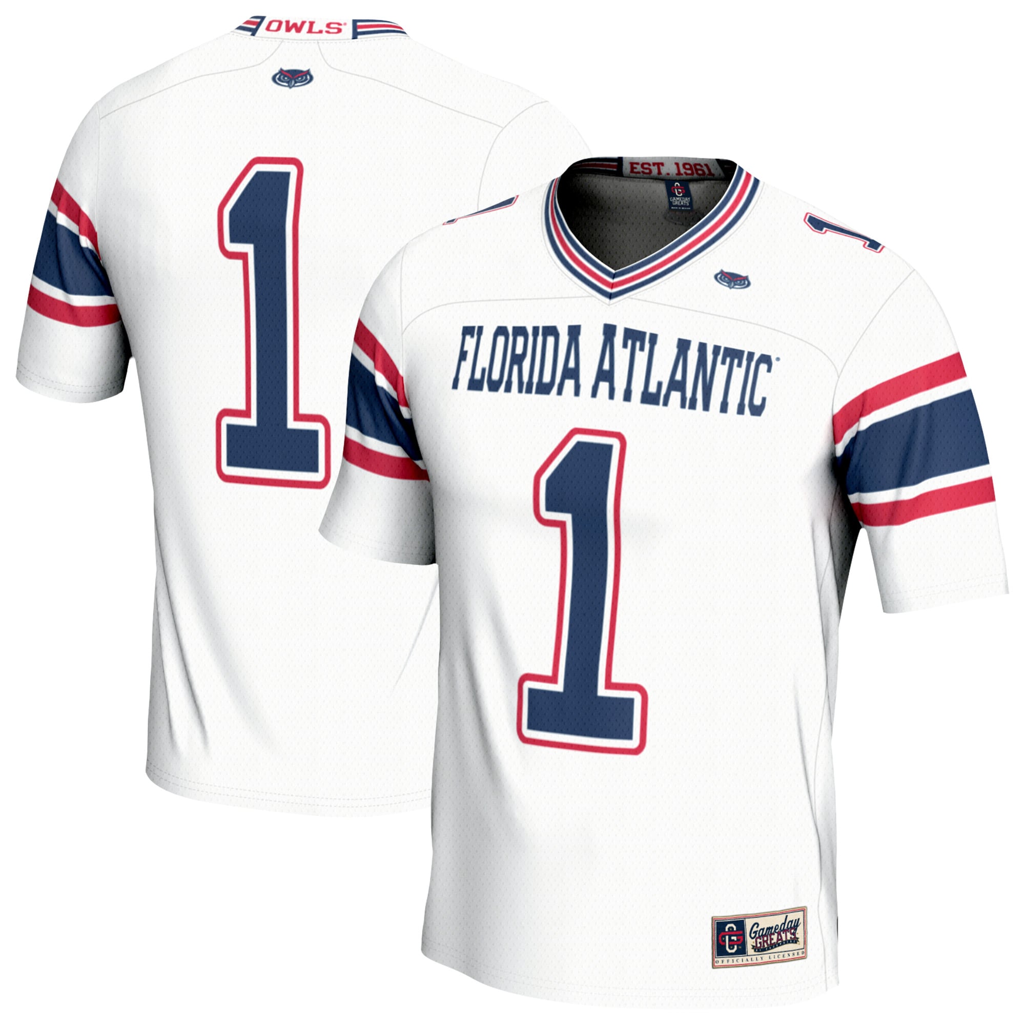 Men's Florida Atlantic Owls White Jersey