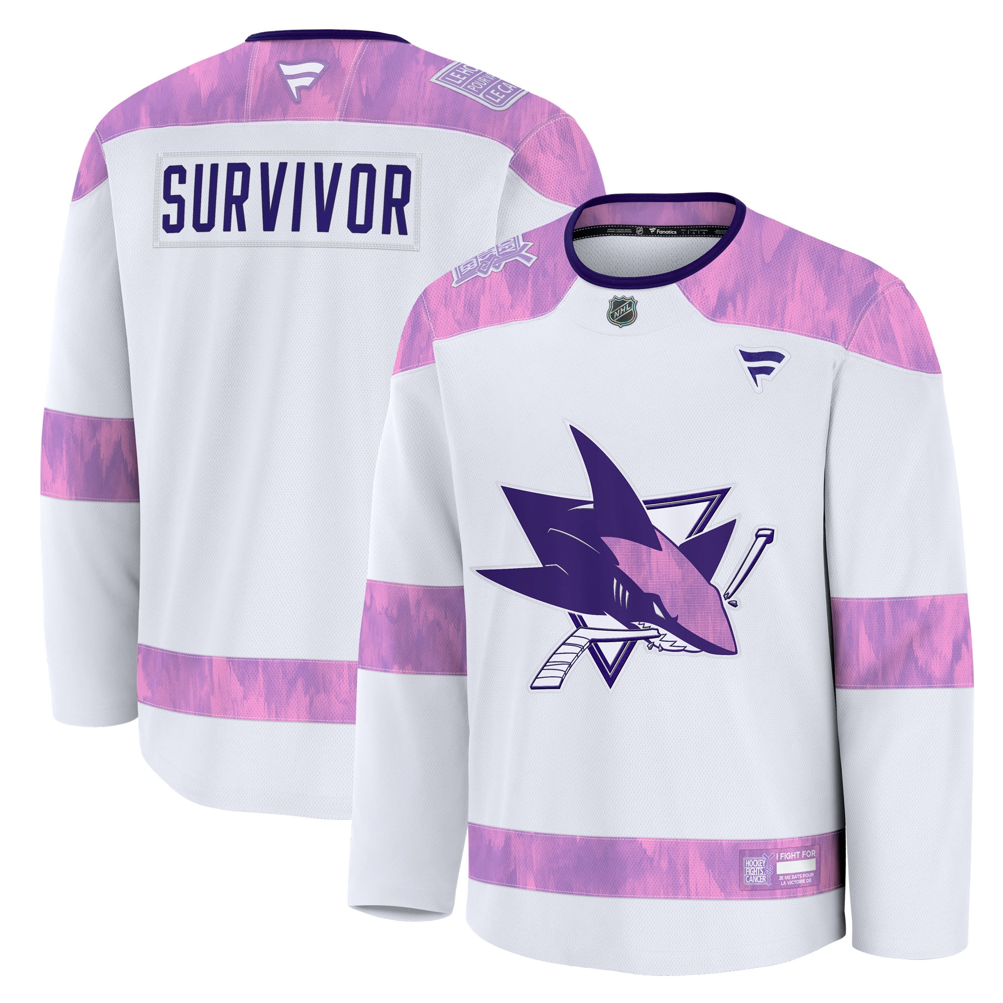 Men's San Jose Sharks White Jersey