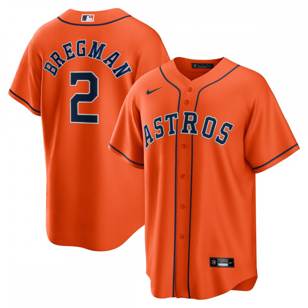 Men's Houston Astros Orange Player Jersey