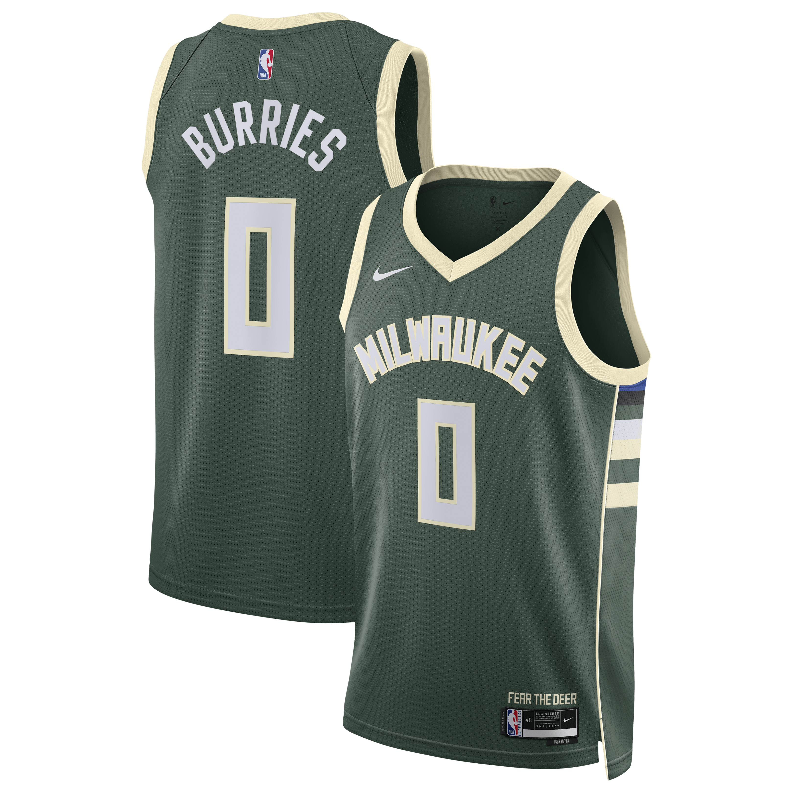 Women's Milwaukee Bucks Hunter Icon Swingman Jersey