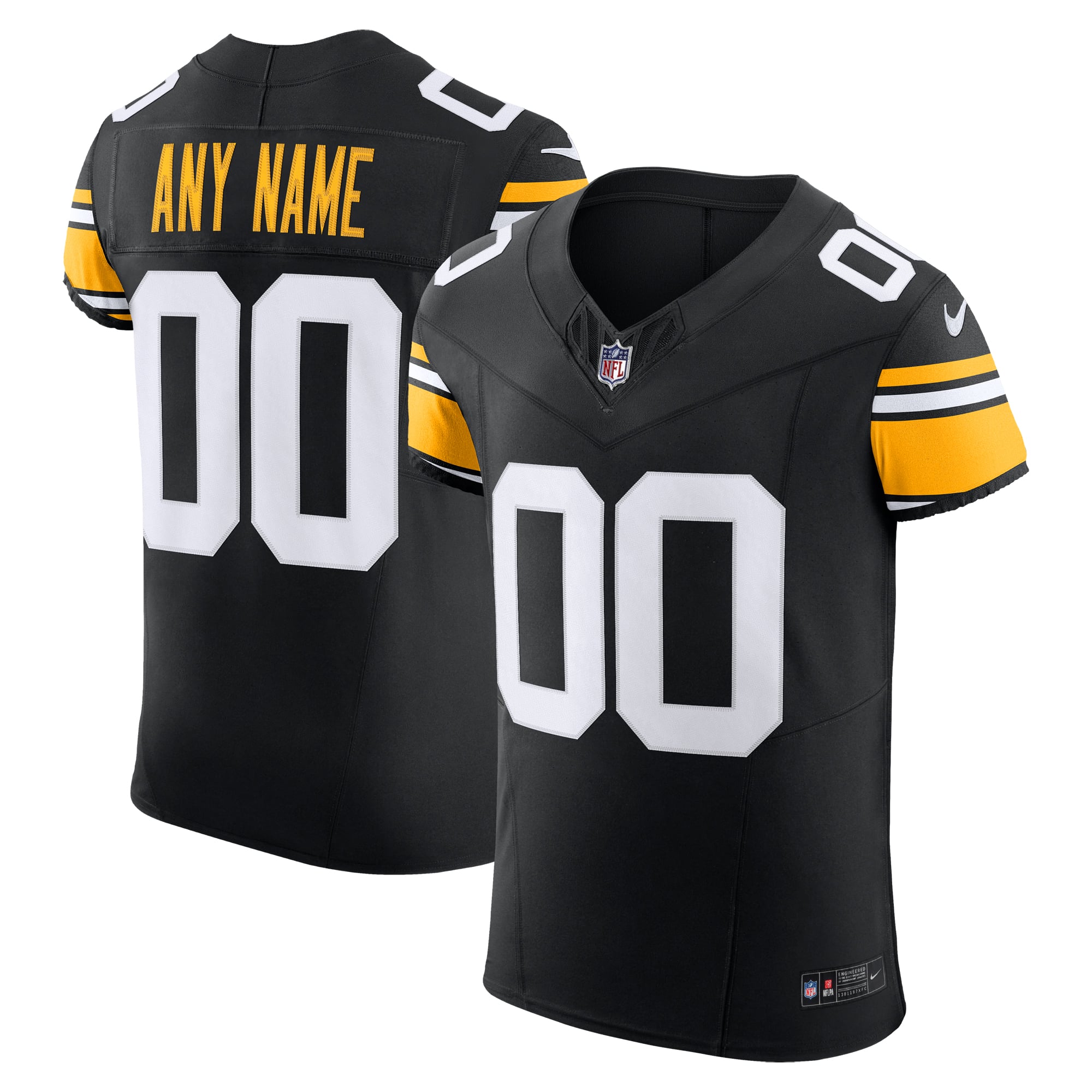 Men's Pittsburgh Steelers Black Elite Jersey