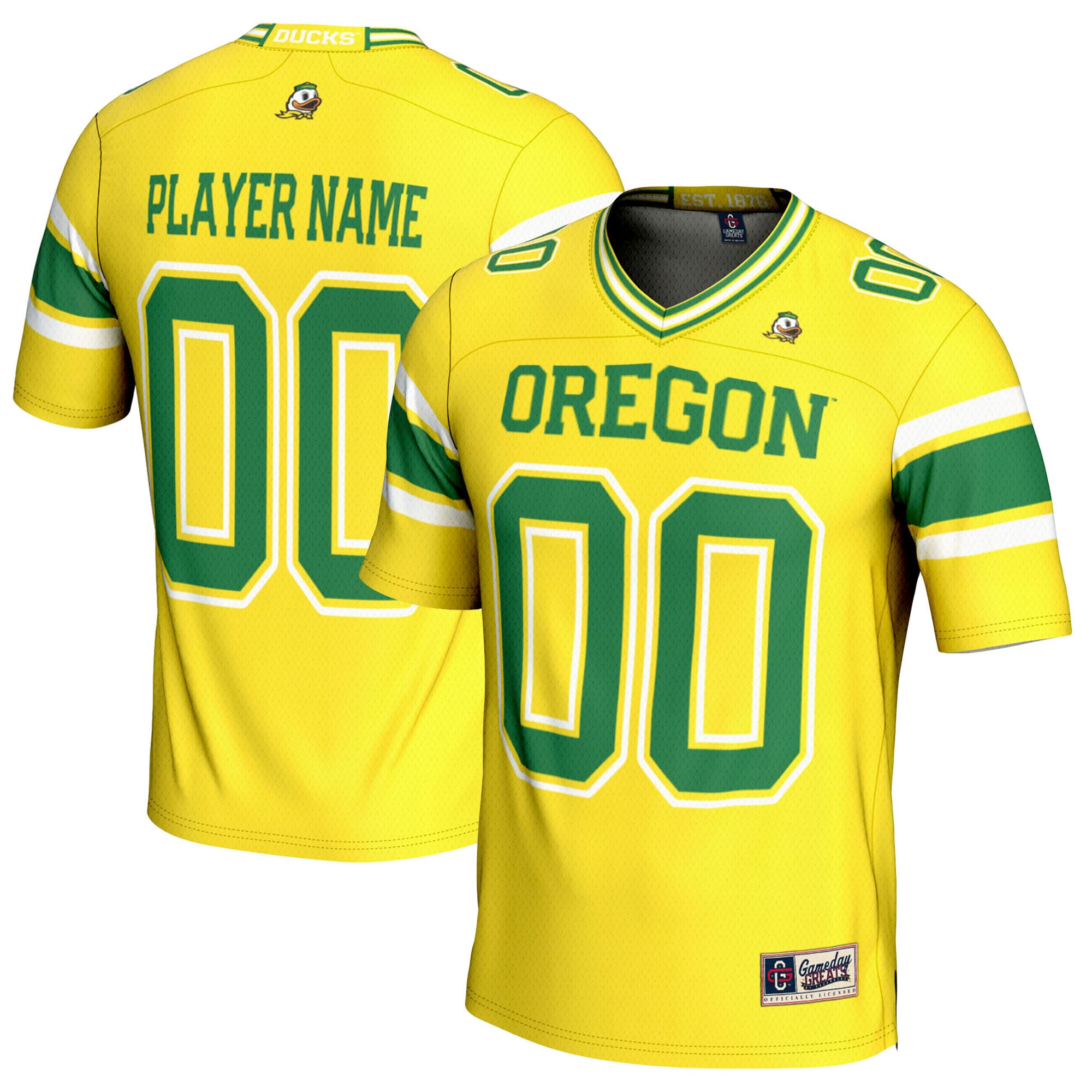 Kids' Oregon Ducks Yellow Player Jersey