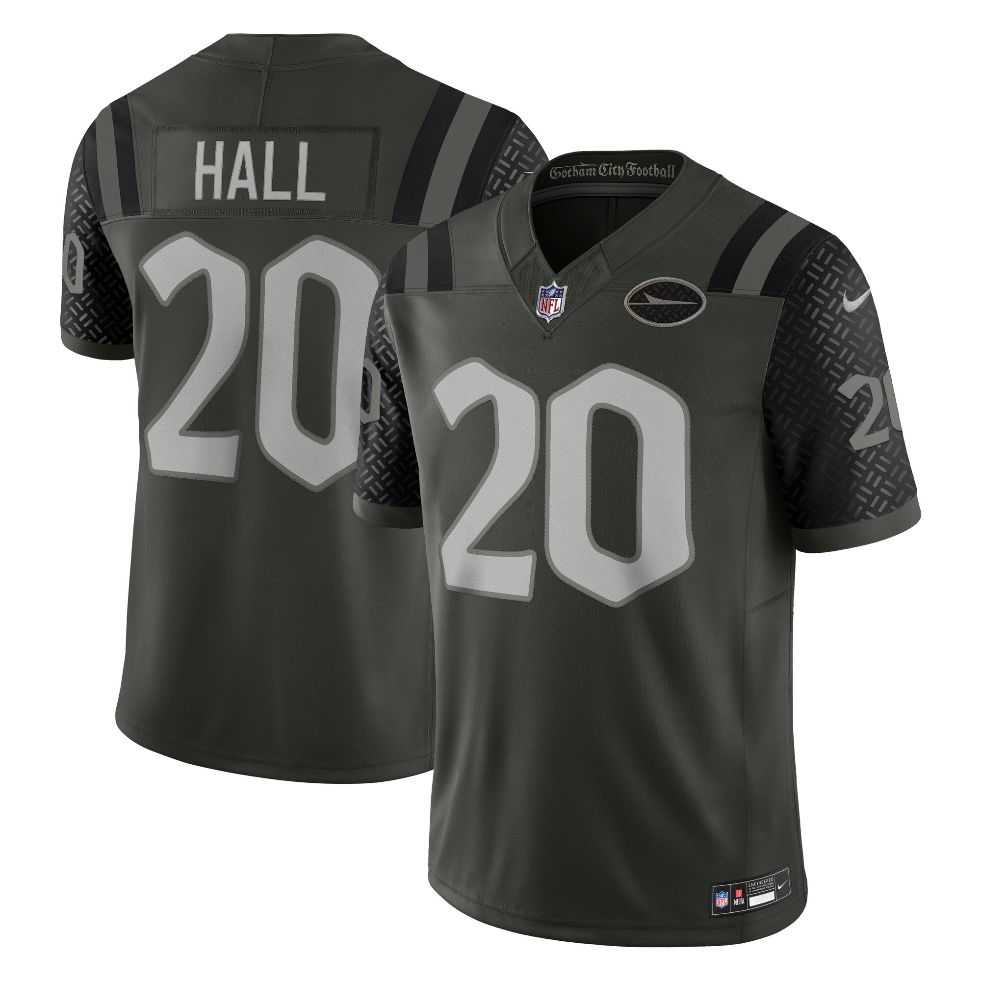 Men's New York Jets 2025 Green Rivalries Stitched Limited Jersey