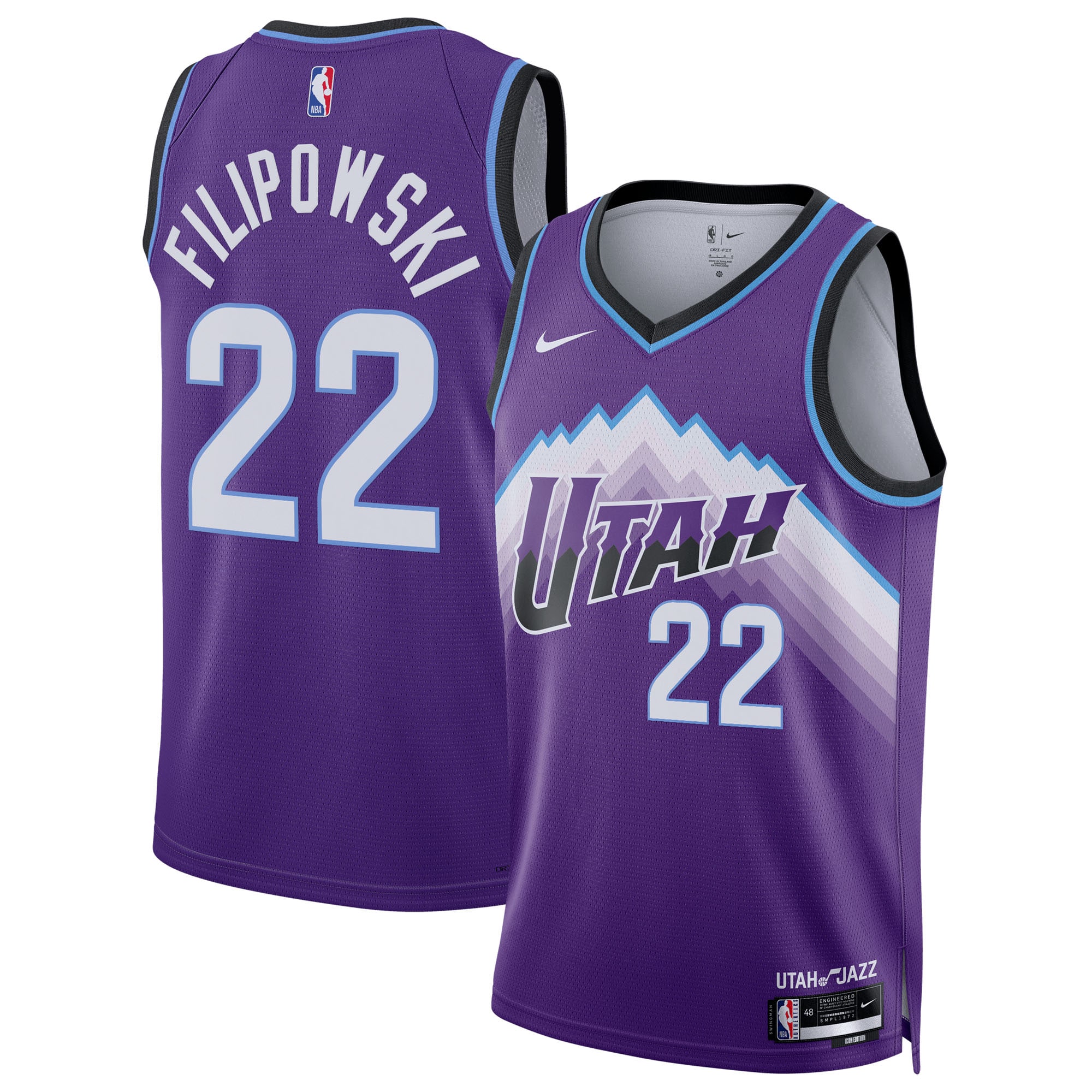 Women's Utah Jazz Purple Icon Swingman Jersey