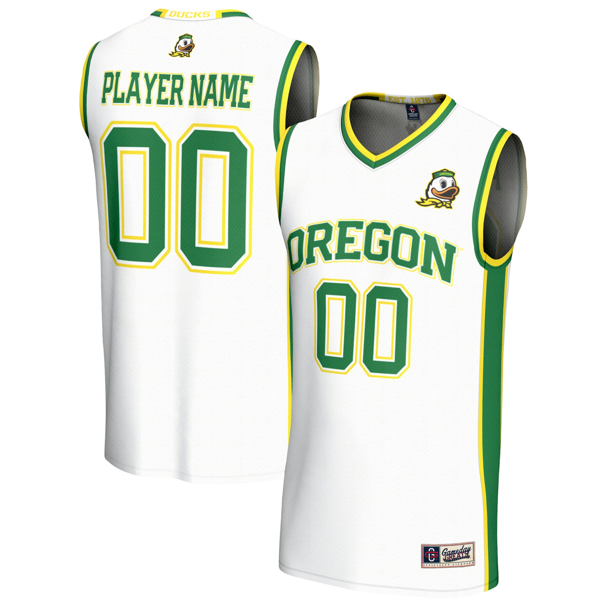Women's Oregon Ducks White Player Jersey