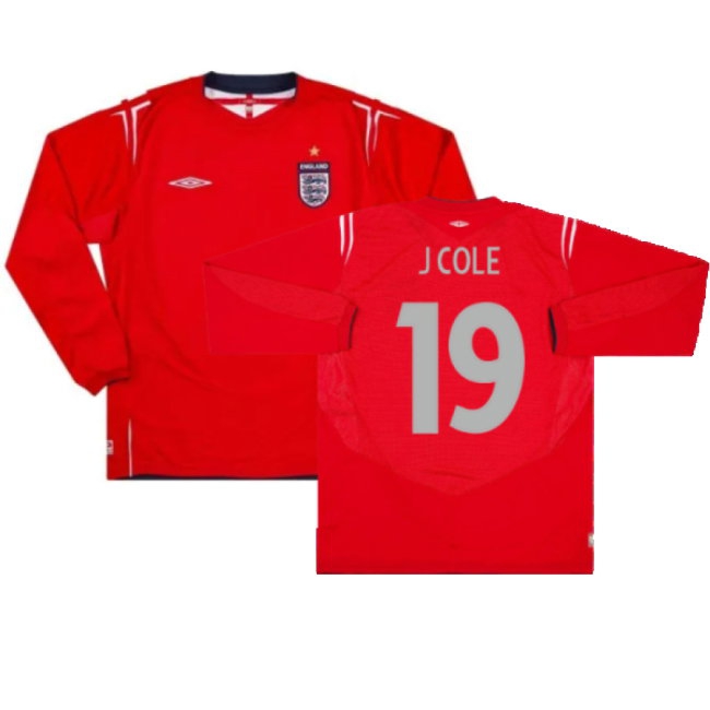 Men's England Away Long Sleeve Jersey
