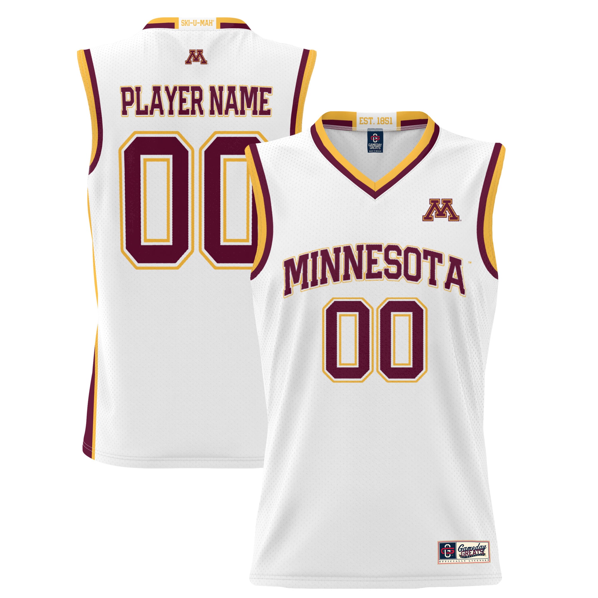 Women's Minnesota Golden Gophers White Player Jersey
