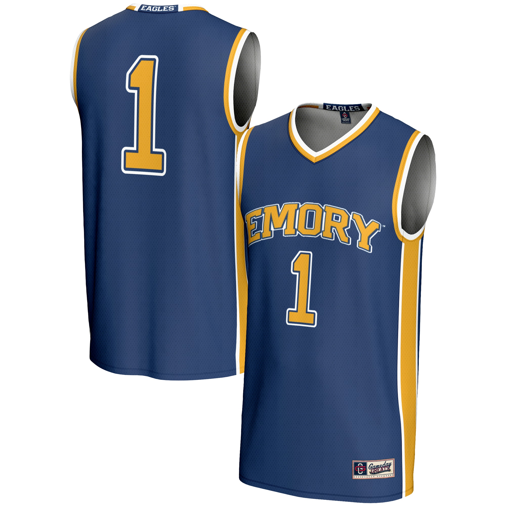 Men's Emory Eagles Blue Jersey