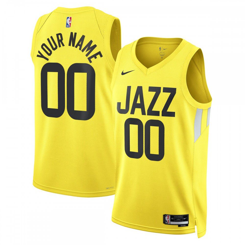Men's Utah Jazz 2022/23 Gold Icon Swingman Jersey