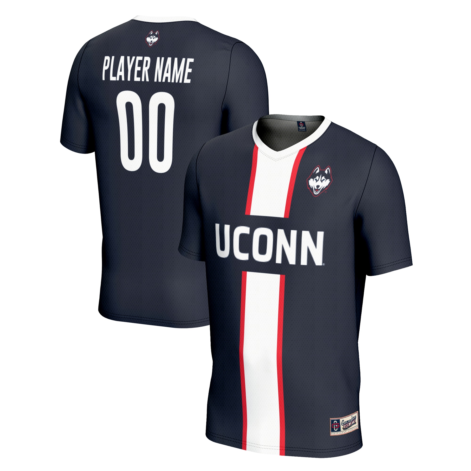 Kids' UConn Huskies Navy Player Jersey