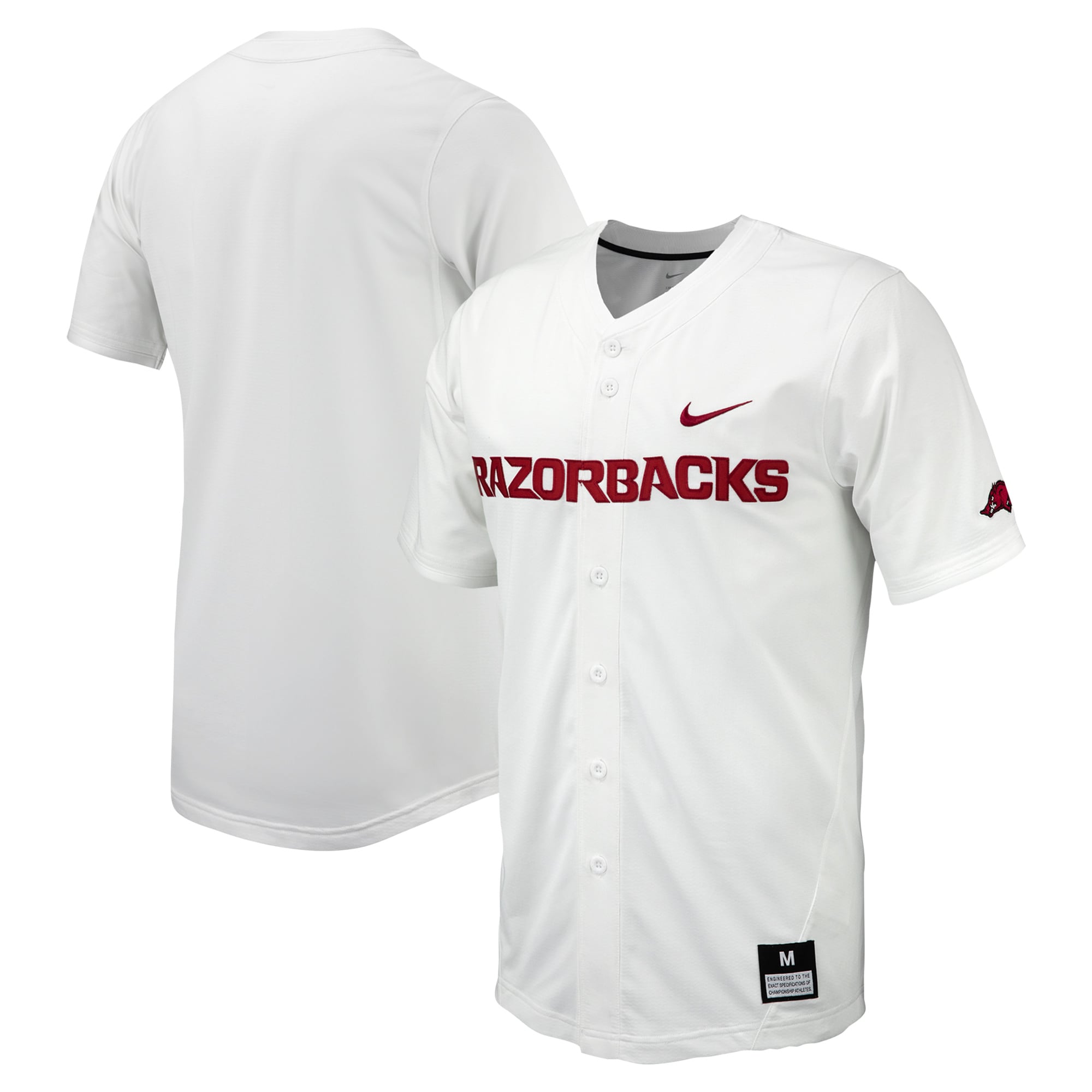 Men's Arkansas Razorbacks White Replica Jersey