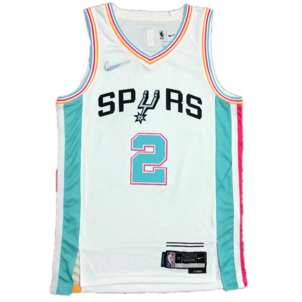 Kids' San Antonio Spurs 2021/22 White City Swingman Jersey