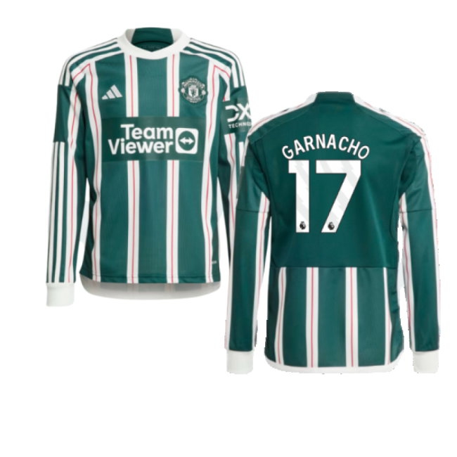 Kids' Man Utd 2023/24 Away Long Sleeve Jersey