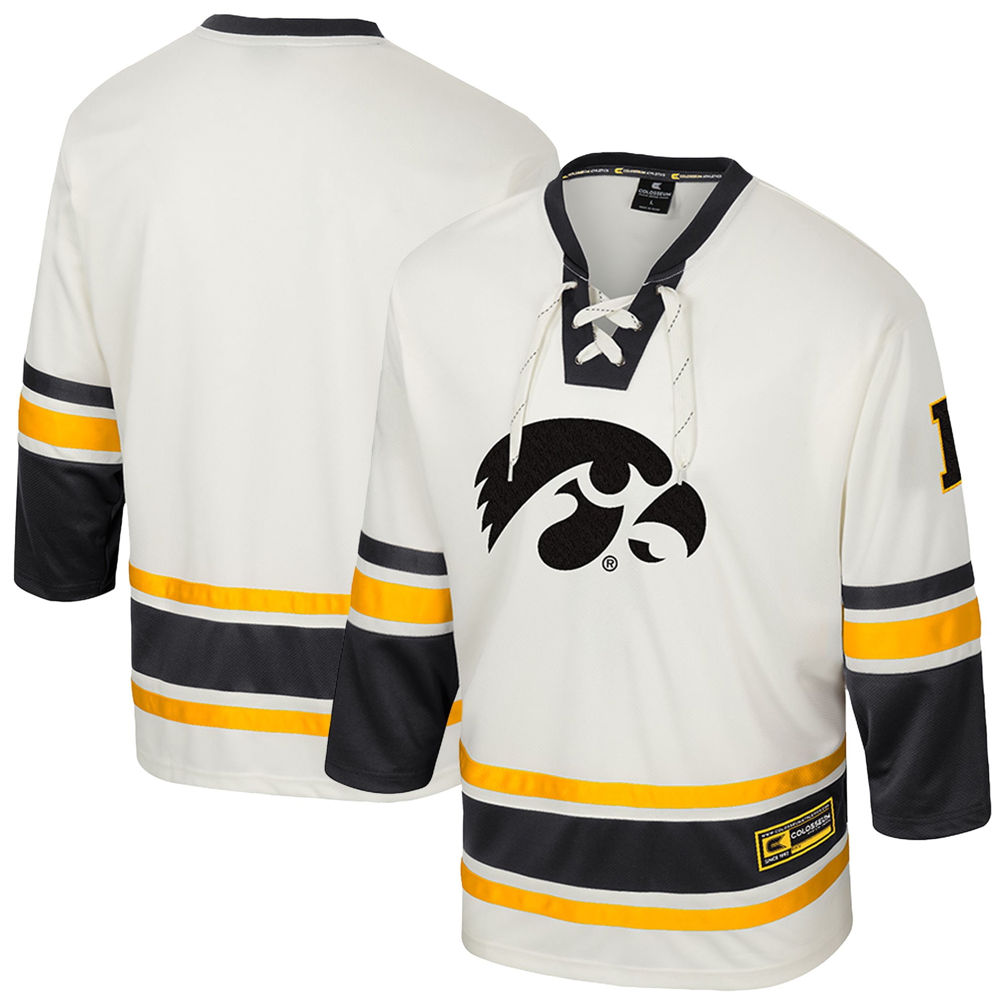 Men's Iowa Hawkeyes Cream Fashion Jersey