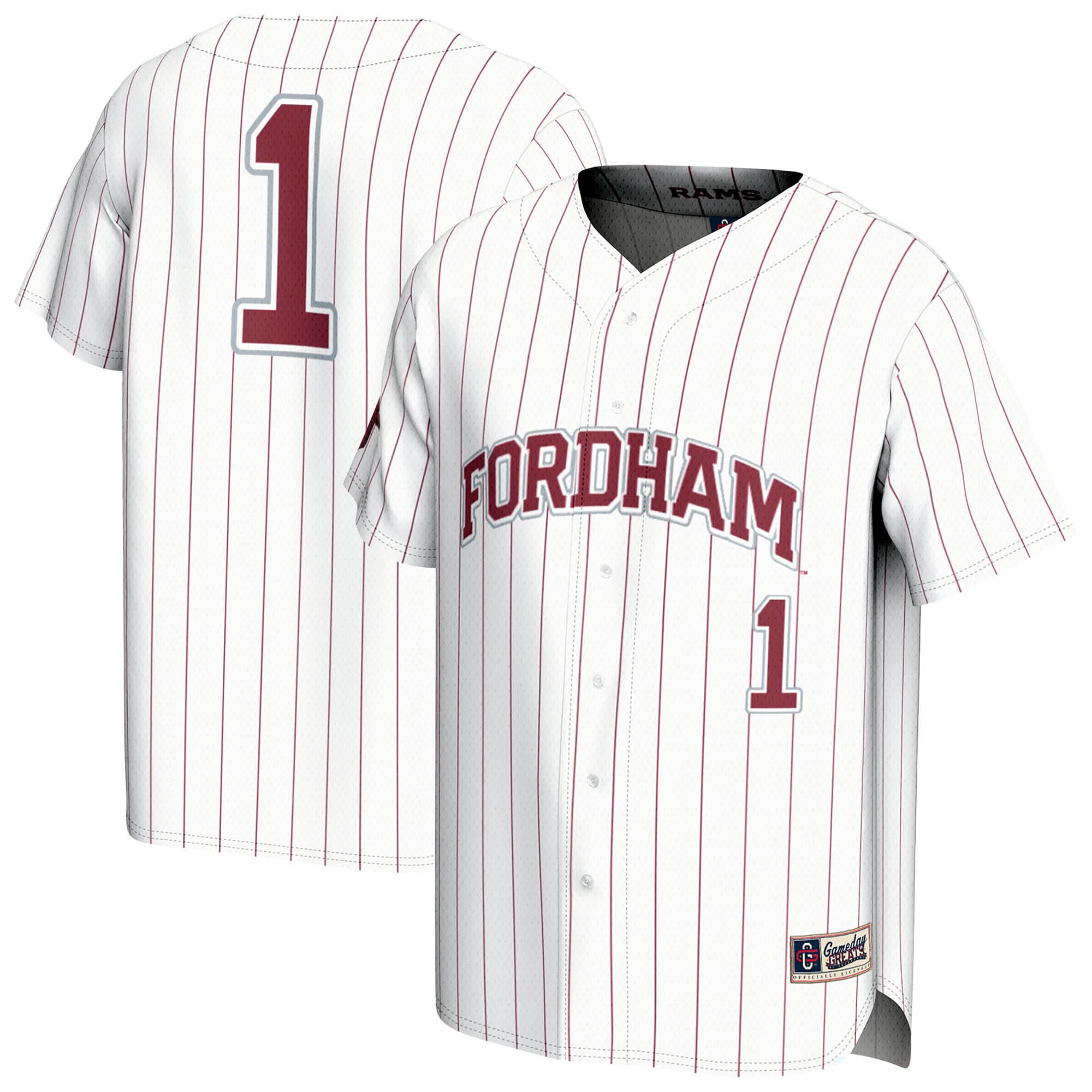 Women's Fordham Rams White Fashion Jersey