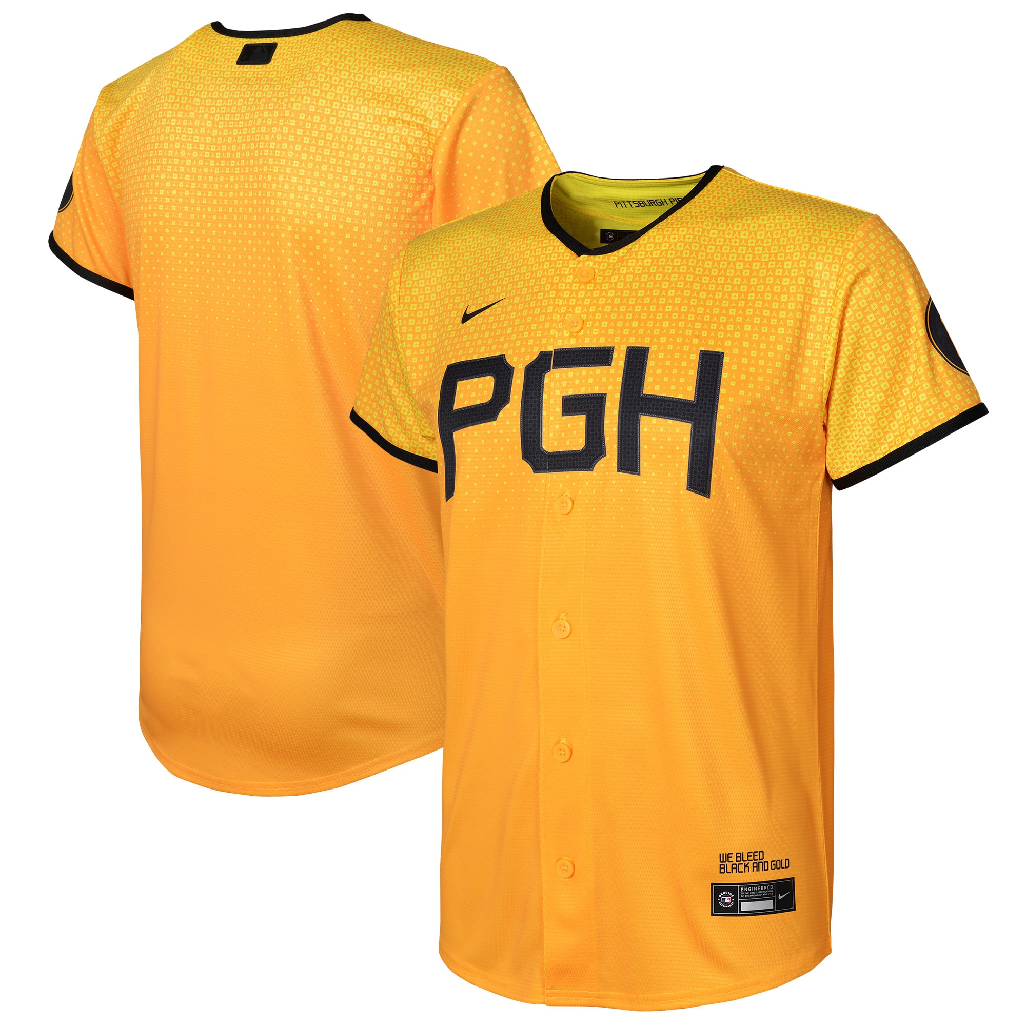 Men's Pittsburgh Pirates Gold City Replica Jersey
