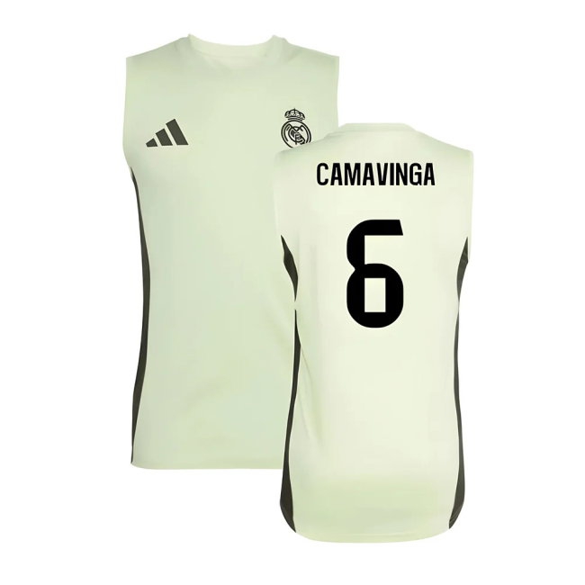 Kids' Trainings Real Madrid 2025/26 Lime Training Jersey