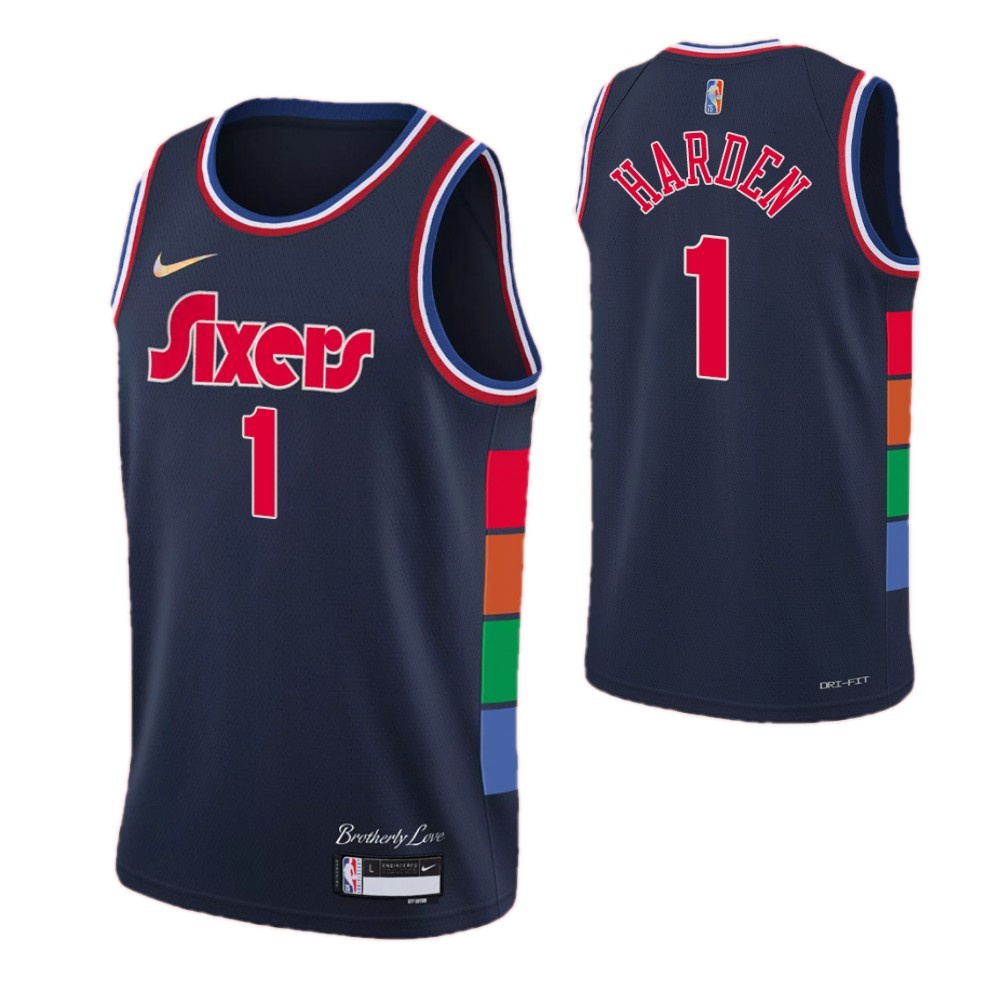 Women's Philadelphia 76ers 2021/22 Navy City Swingman Jersey