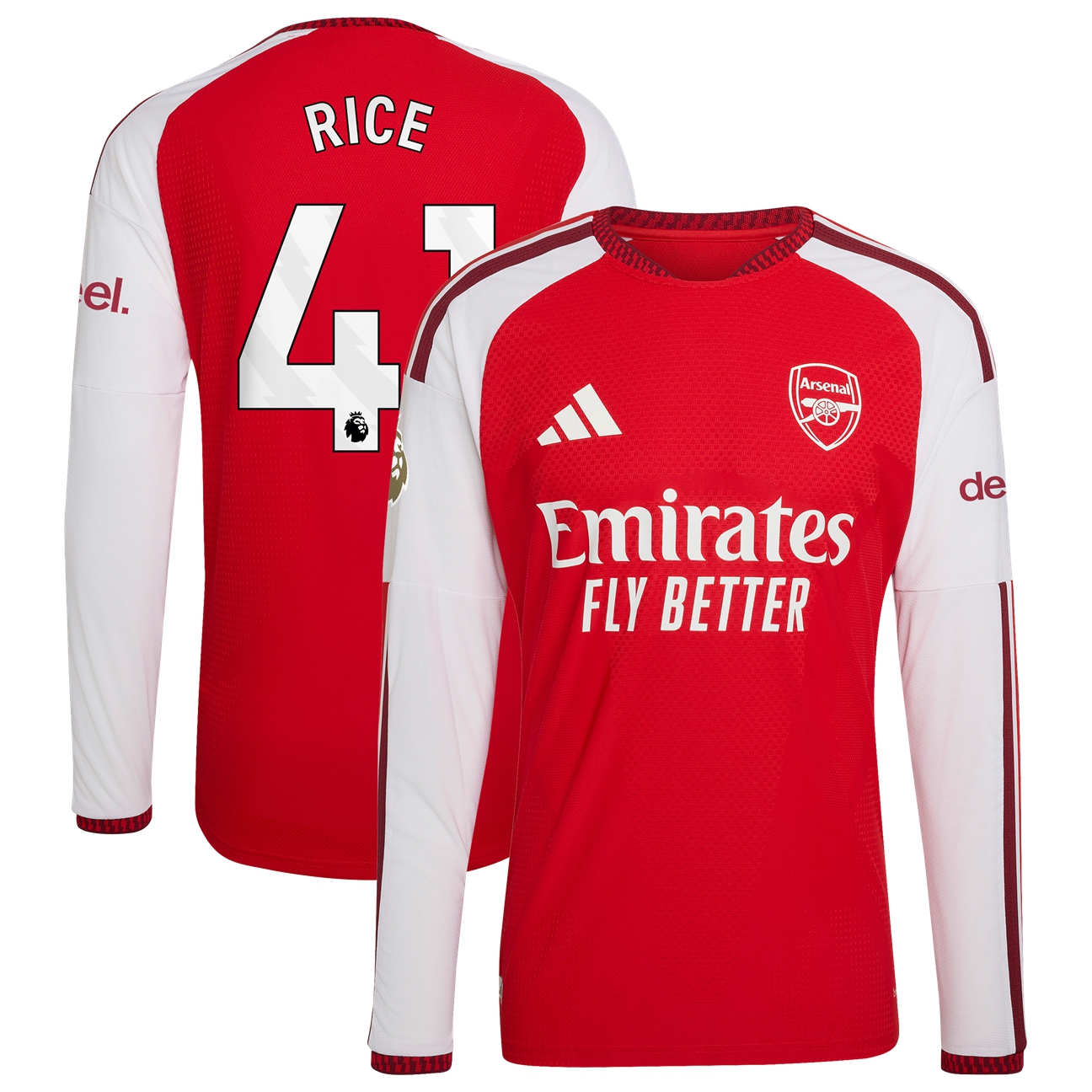 Kids' Arsenal 2026/27 Red Home Long Sleeve Jersey