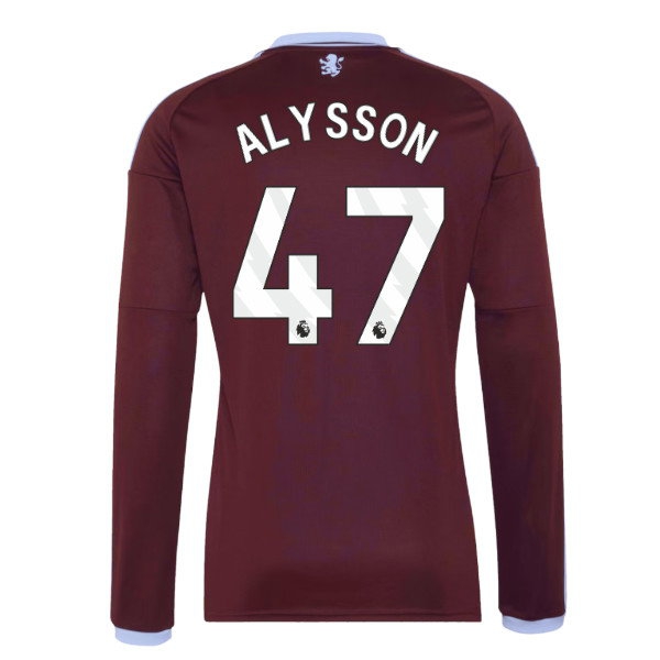 Kids' Aston Villa 2026/27 Home Long Sleeve Jersey