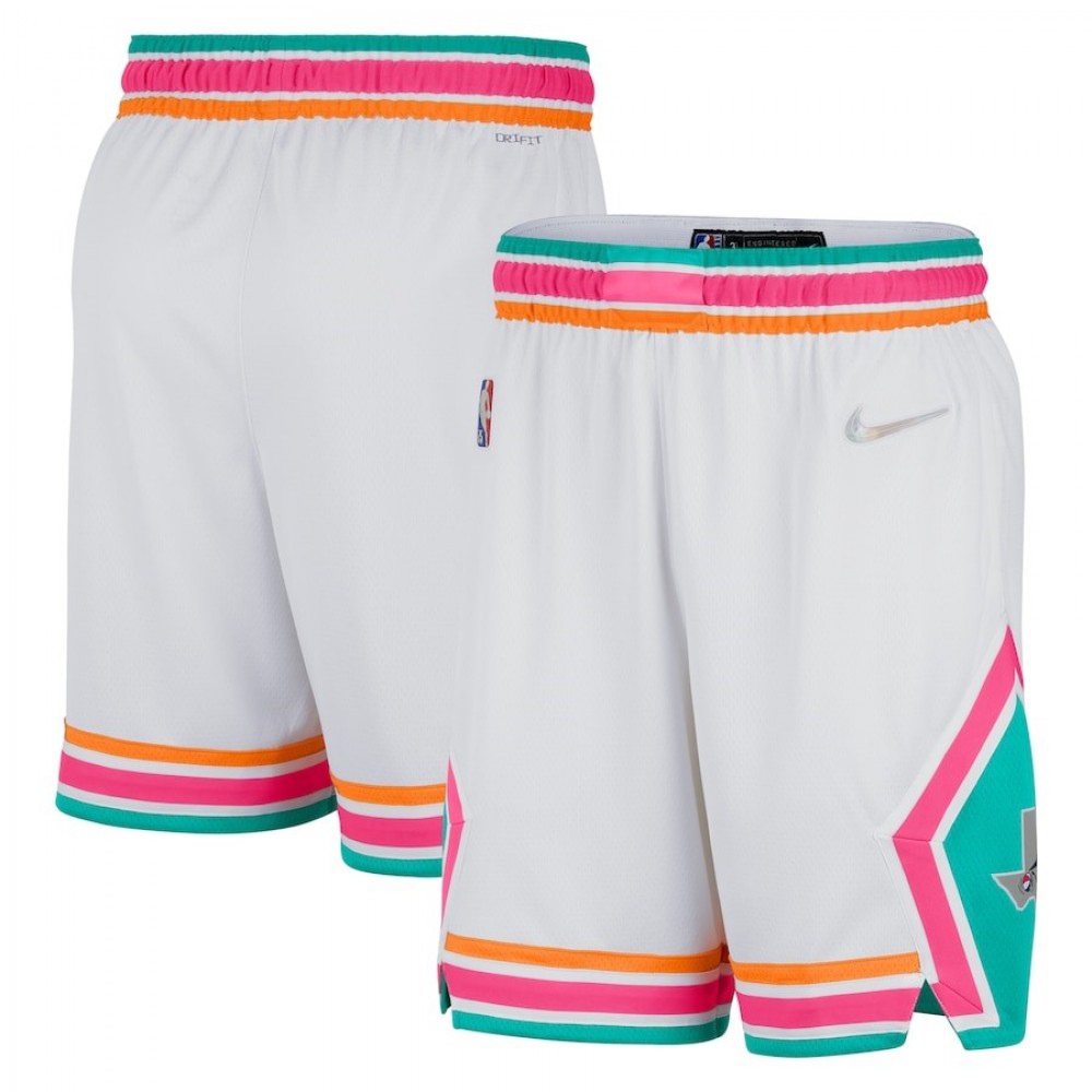 Women's San Antonio Spurs 2021/22 White City Swingman Shorts