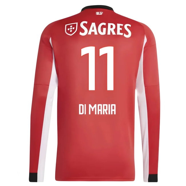 Men's Benfica 2025/26 Home Long Sleeve Jersey