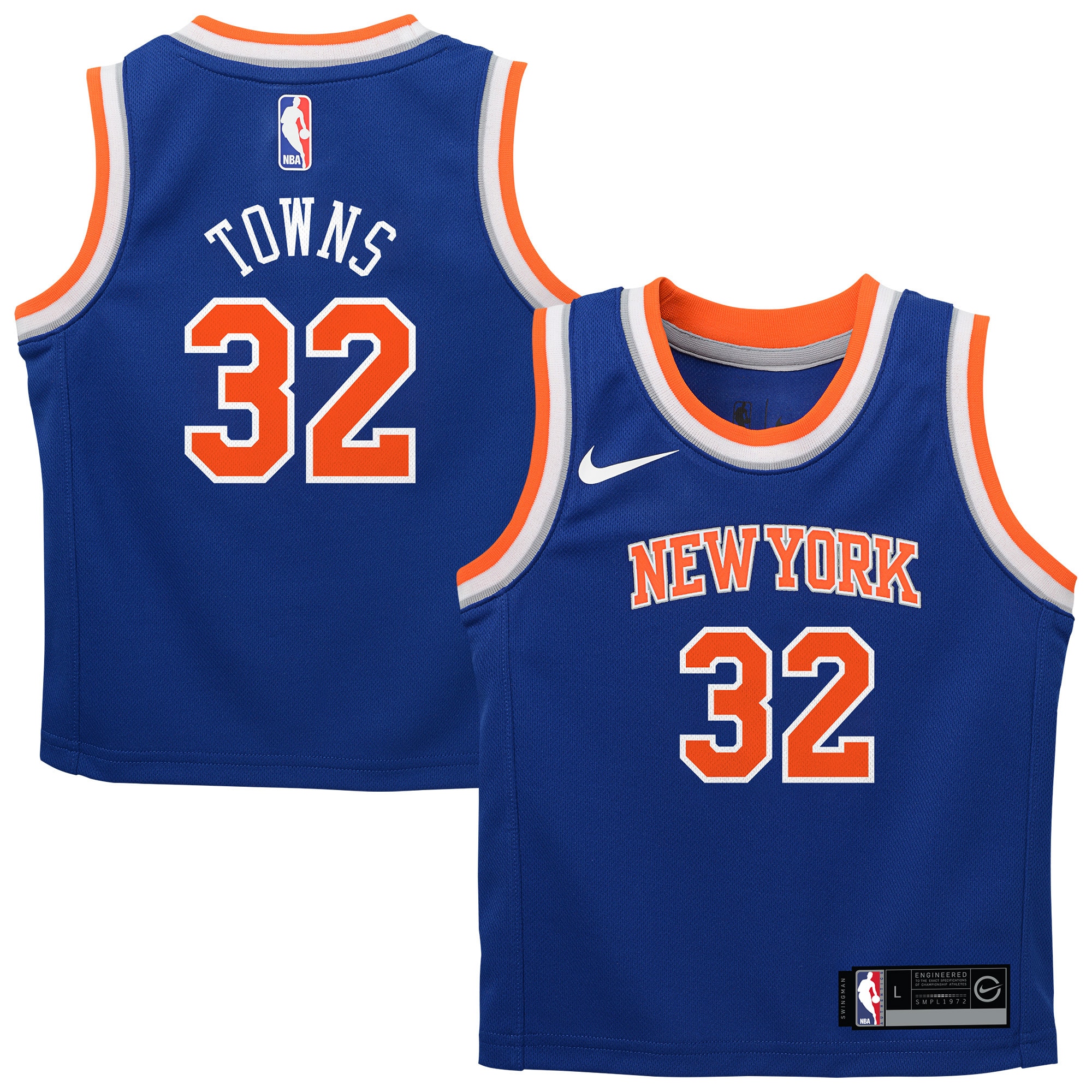 Kids' New York Knicks Blue Icon Swingman Jersey