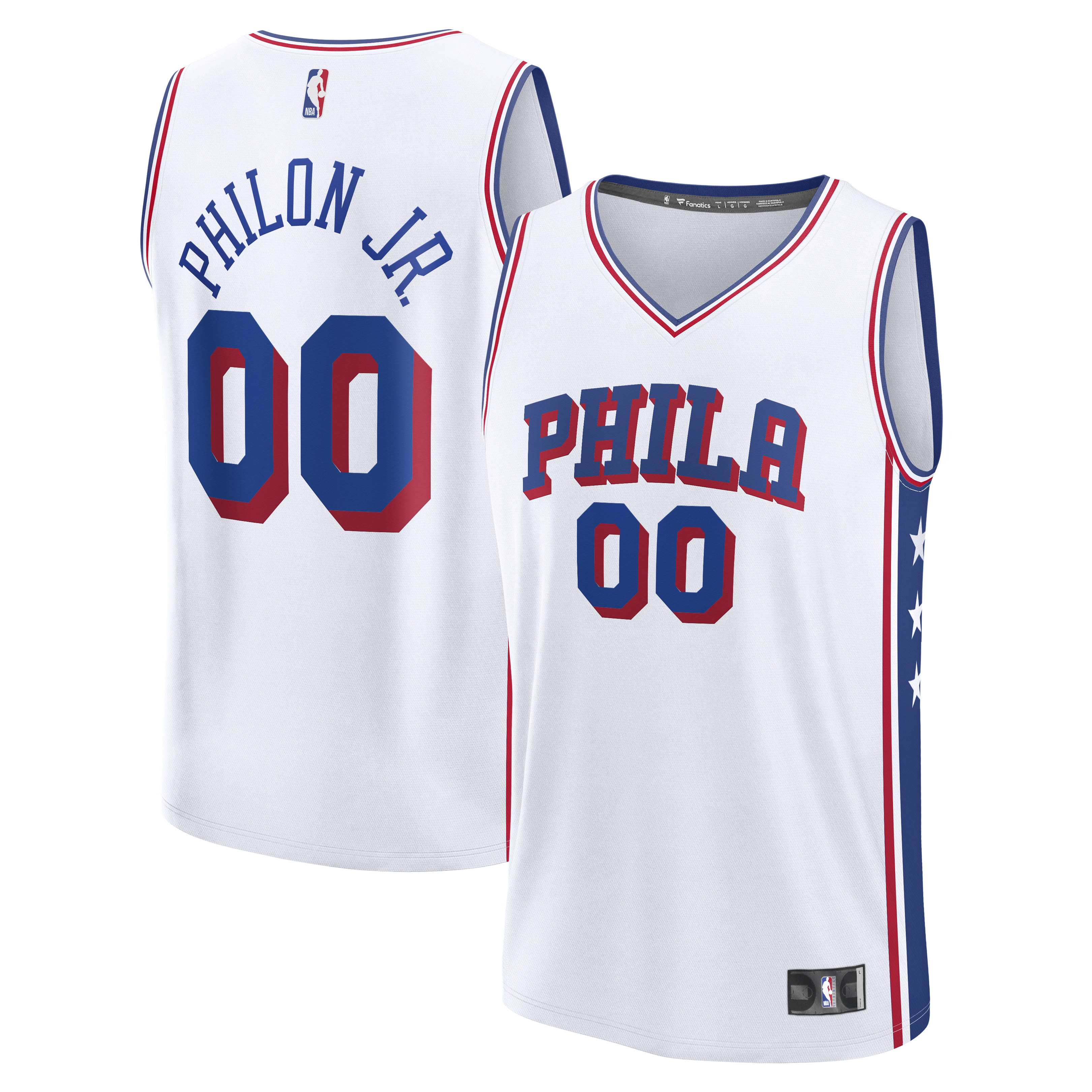 Women's Philadelphia 76ers White Replica Jersey