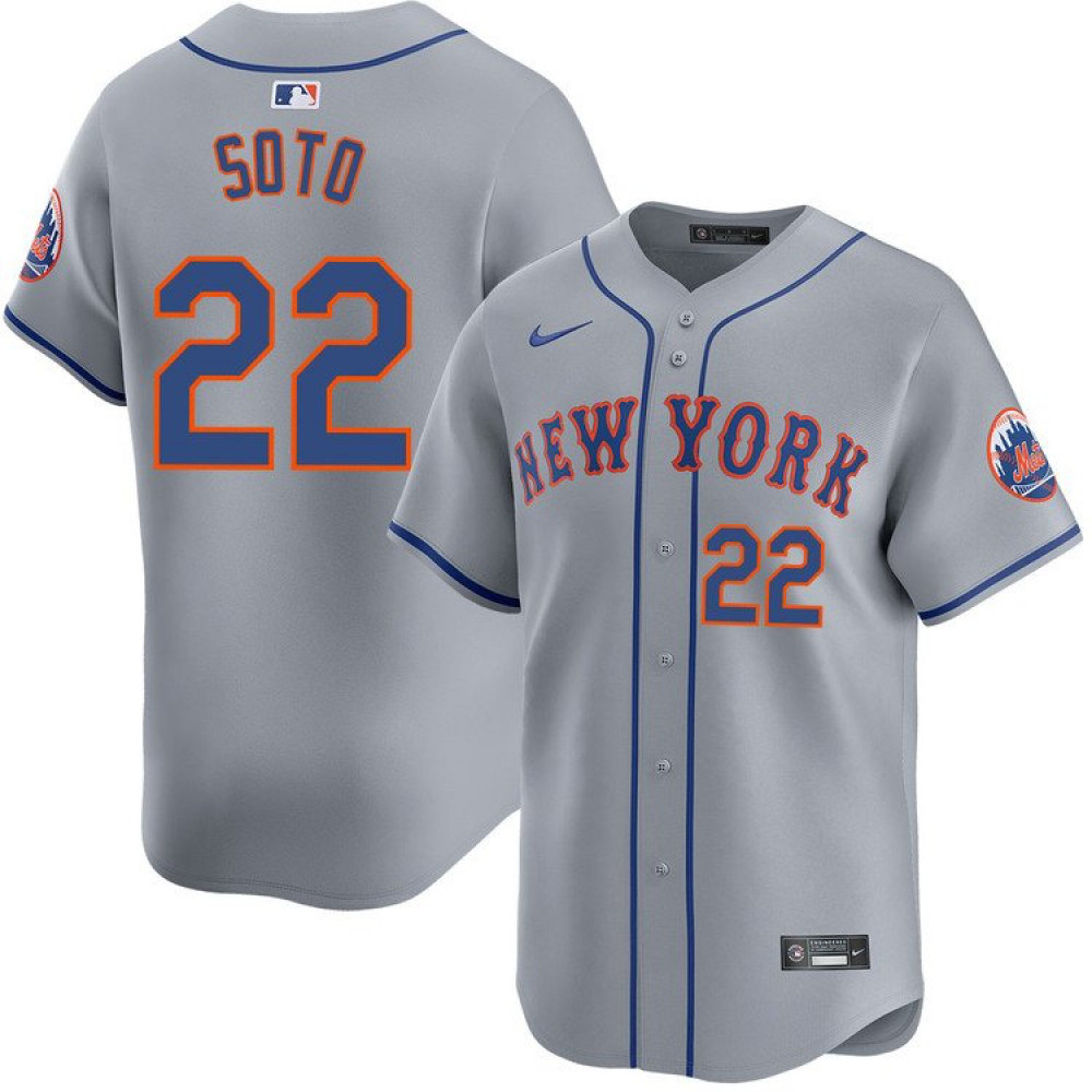 Men's New York Mets Gray Limited Jersey