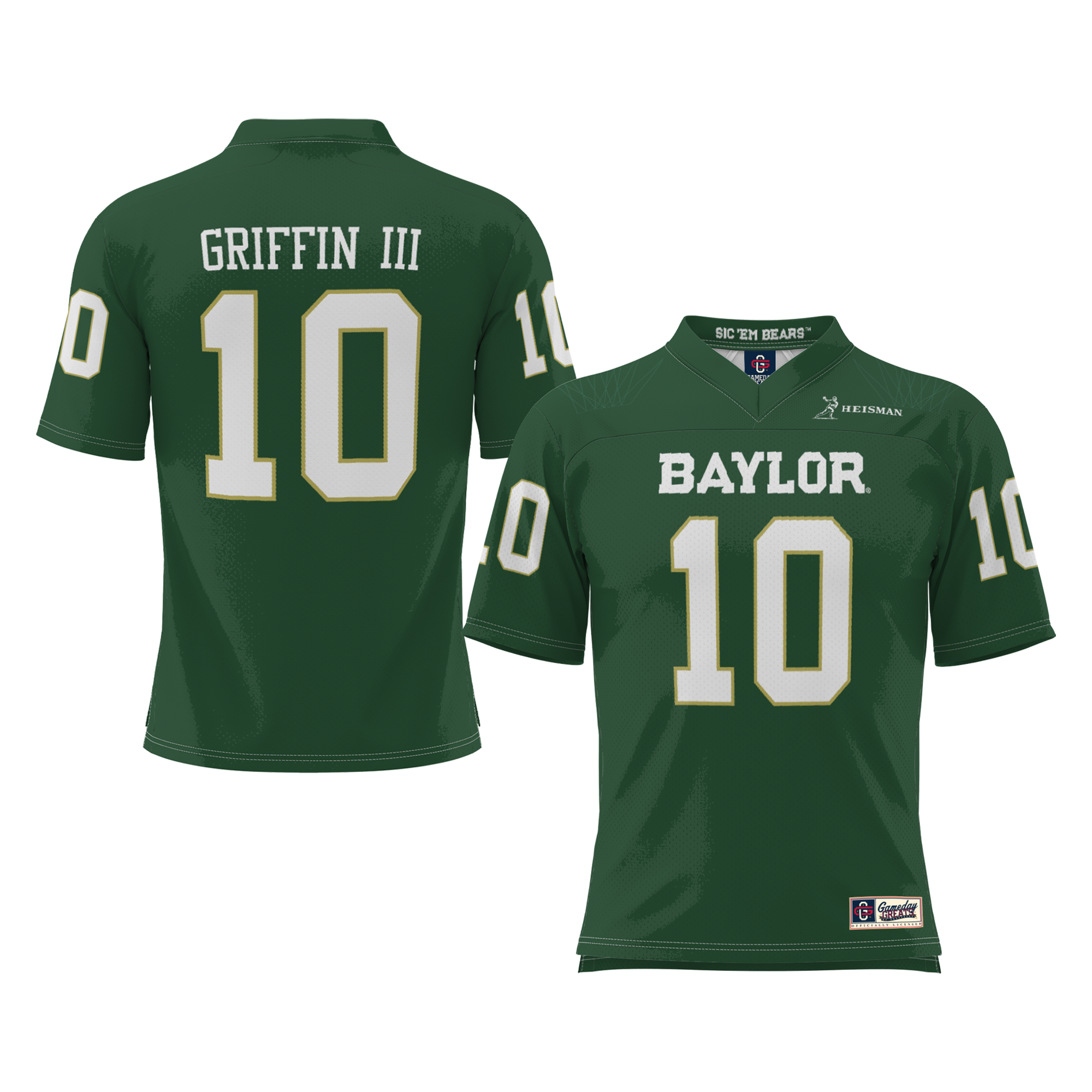 Men's III Baylor Bears Green Jersey