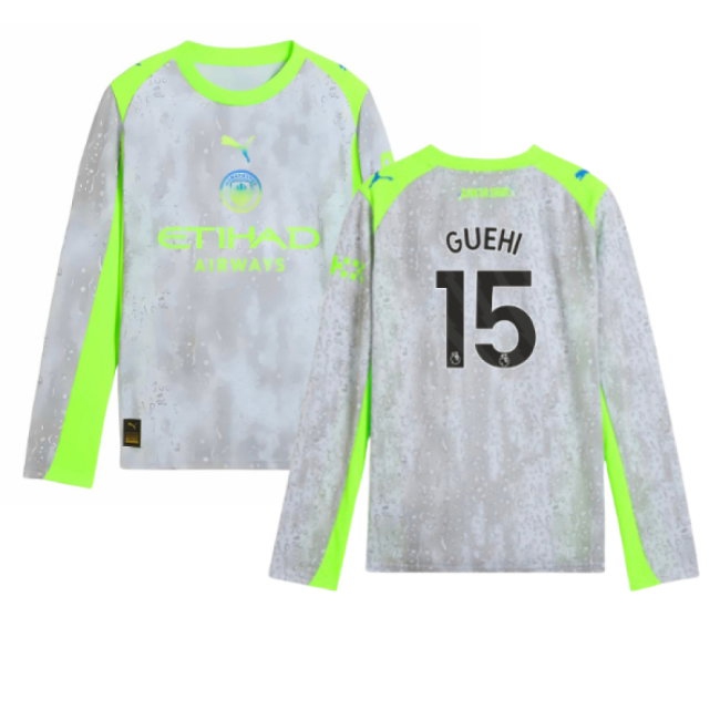 Kids' Man City 2025/26 City Long Sleeve Jersey