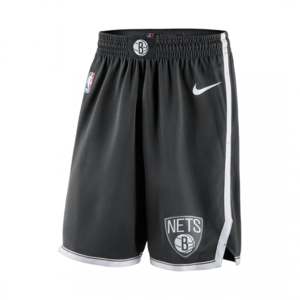 Men's Brooklyn Nets 2019/20 Black Icon Swingman Shorts